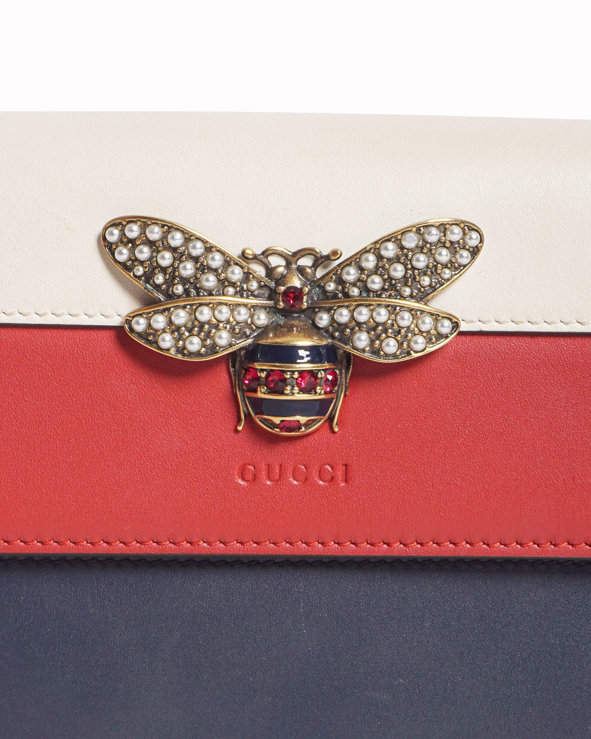 Gucci Queen Margaret Tri-Color Leather Bee Bag
