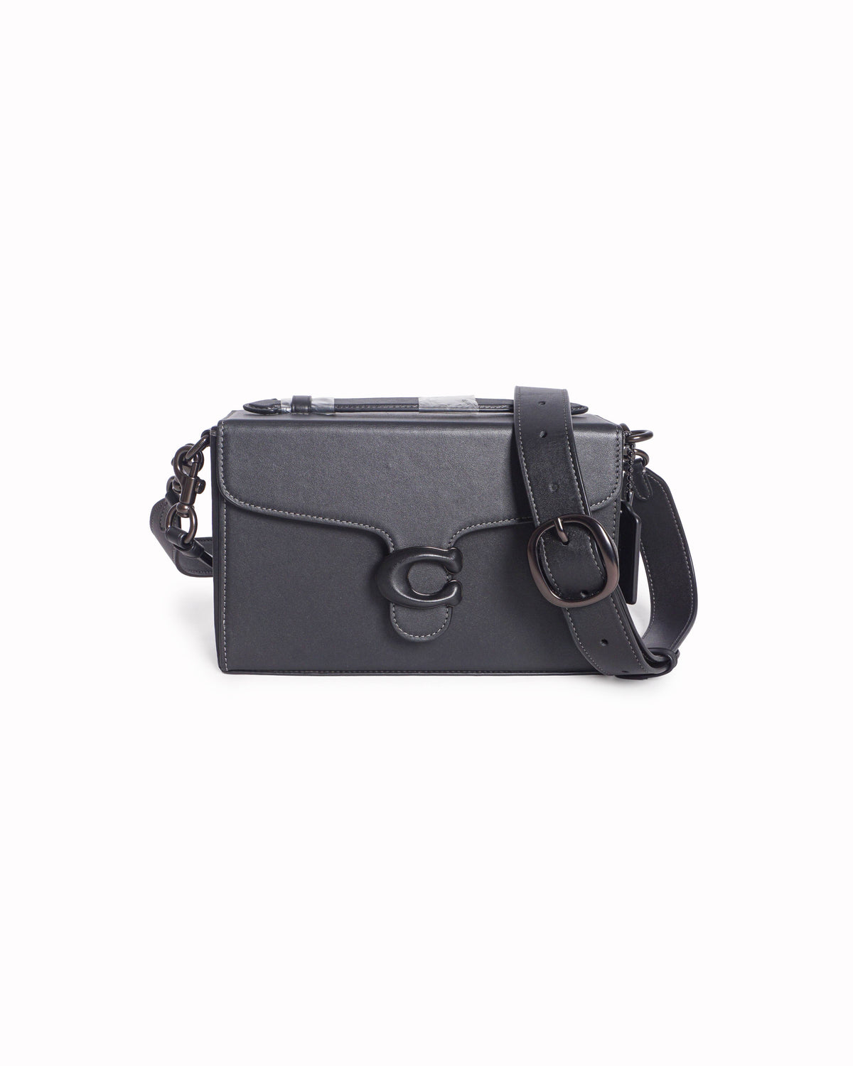 Coach Black Leather Tabby Shoulder Bag