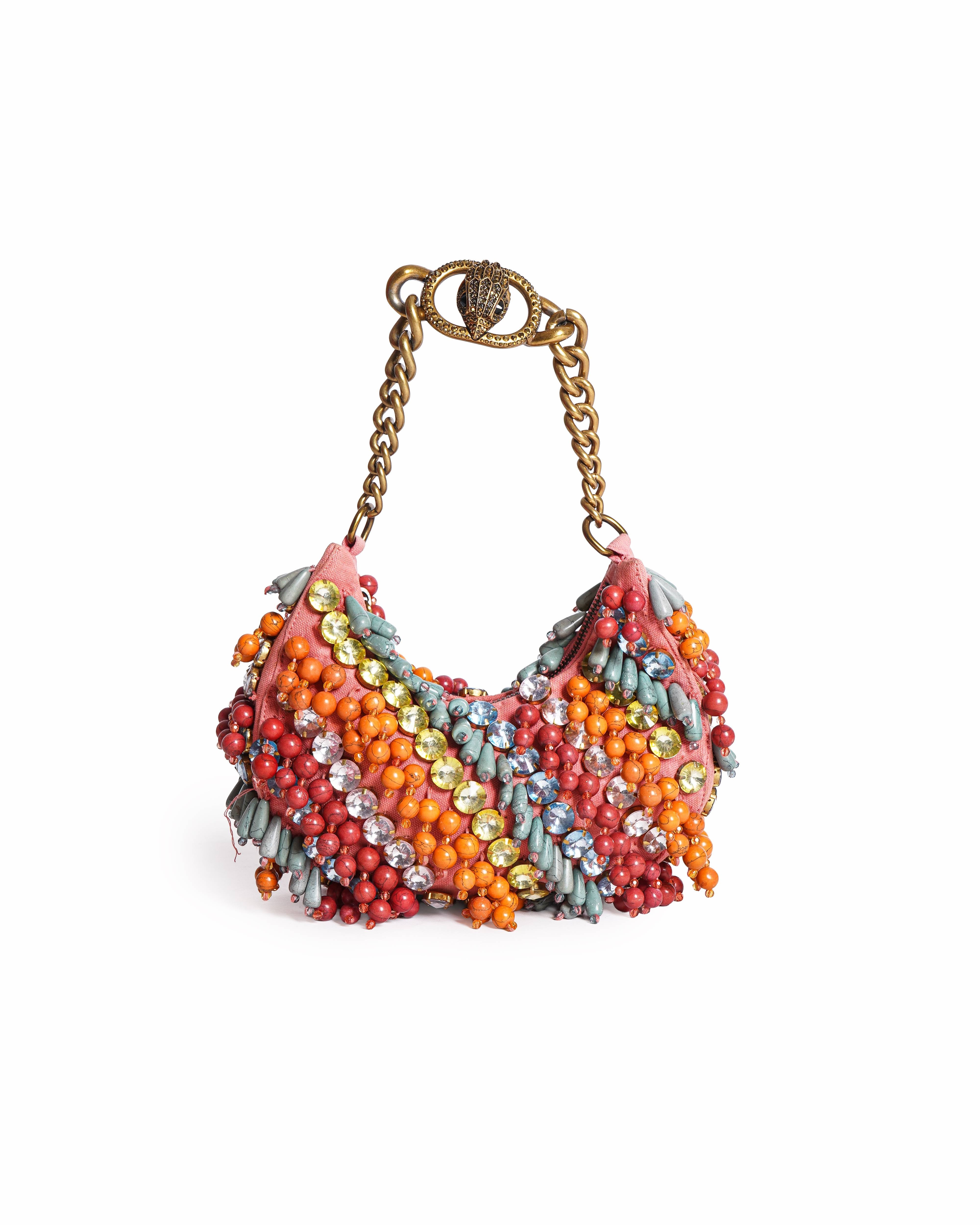 Kurt Geiger Small Chelsea Embellished Hobo Bag