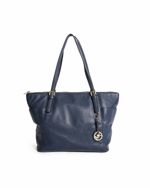 Michael Kors Midnight Navy Pebbled Leather Tote