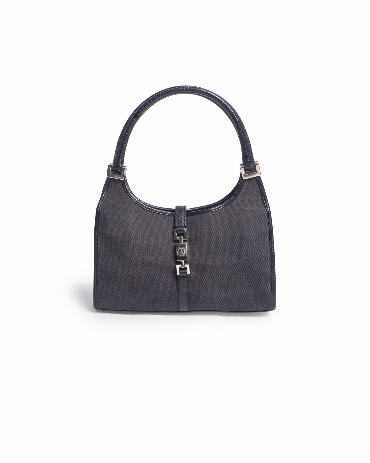 Gucci Vintage Dark Brown Canvas Jackie Small Handbag