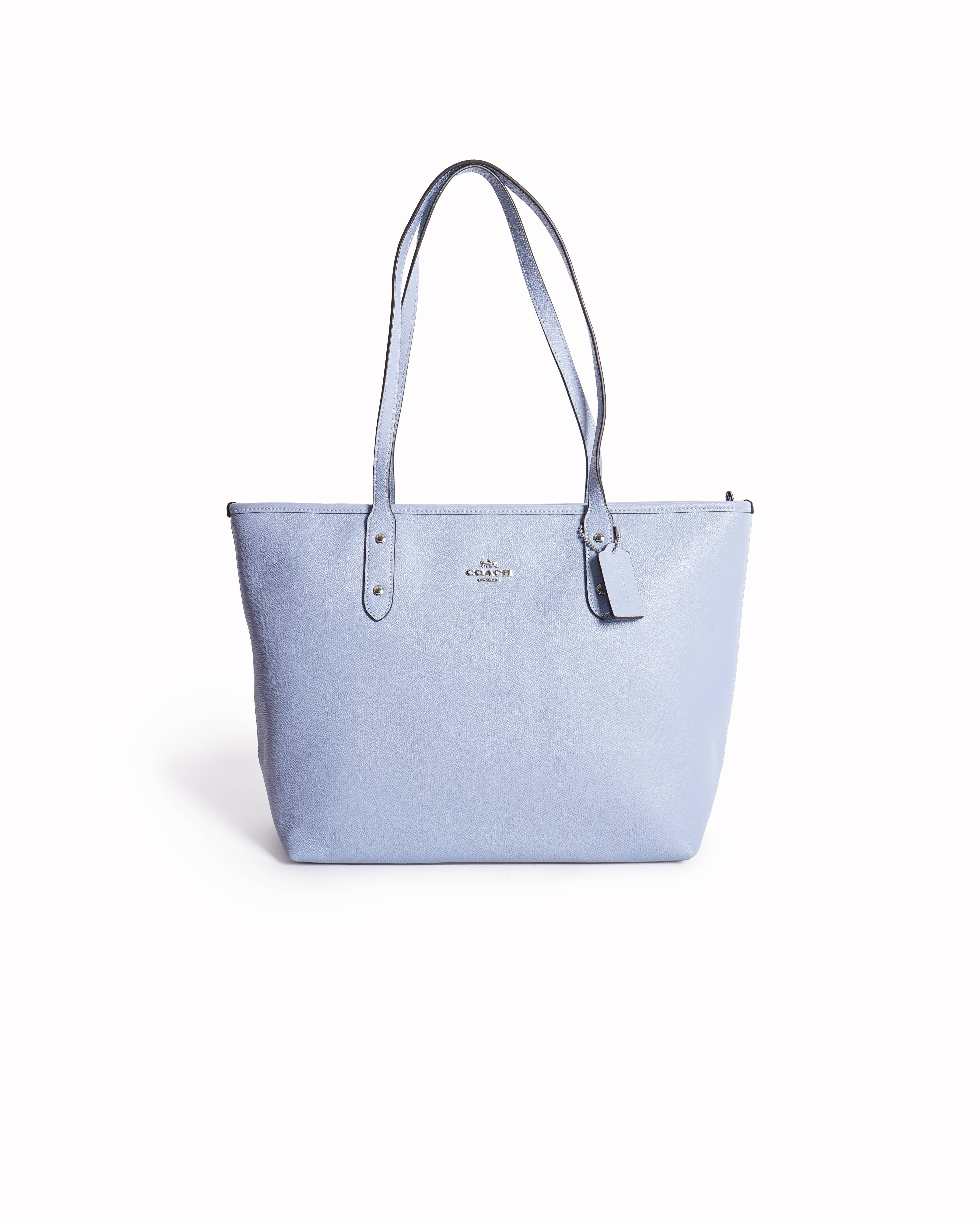 Coach City Tote In Slate Blue