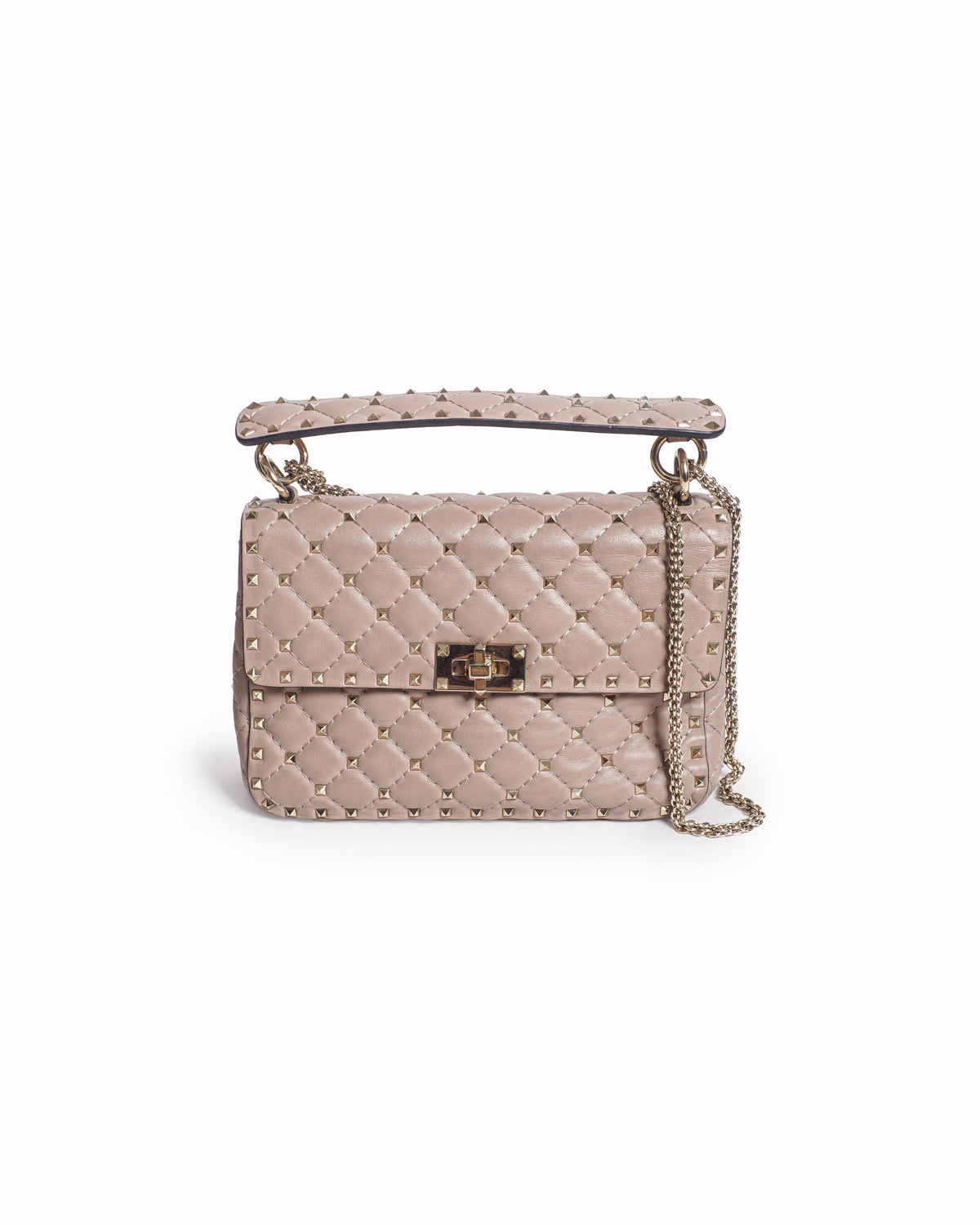 Valentino Garavani Rockstud Spike Quilted Leather Shoulder Bag
