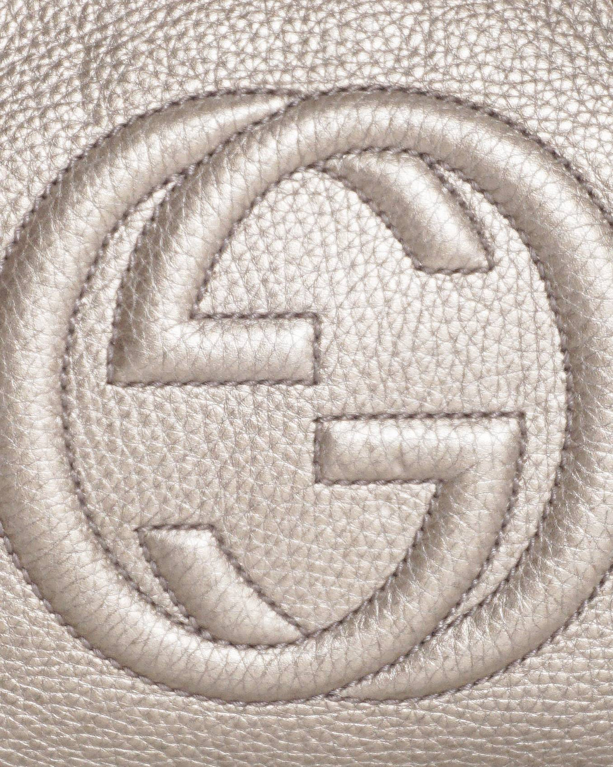 Gucci Metallic Gold Leather Medium Soho Chain Shoulder Bag