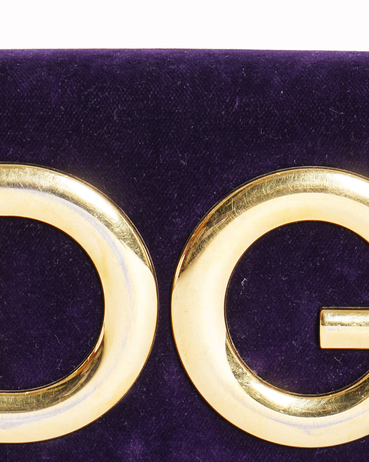 Dolce & Gabbana Velvet Chain-Link Shoulder Bag