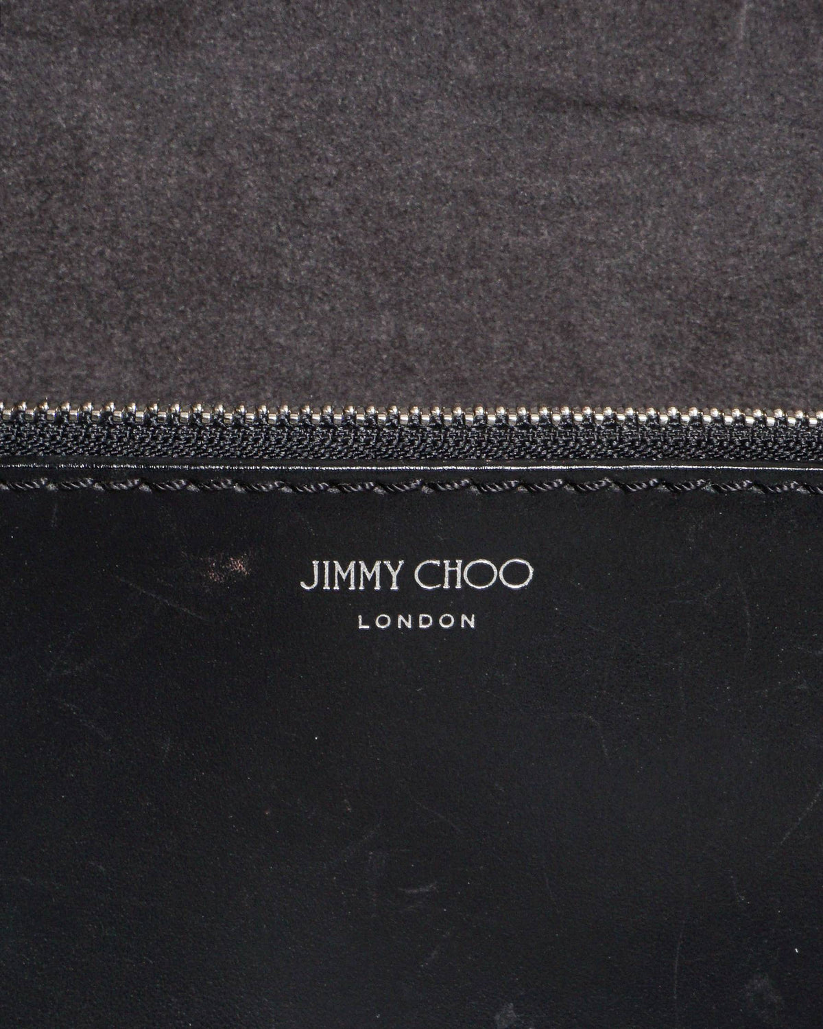 Jimmy Choo Nine2Five Black Leather Tote Bag
