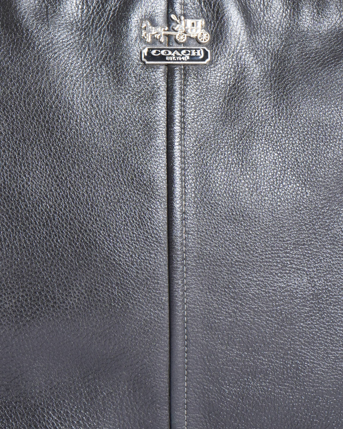 Coach Black Leather tote bag