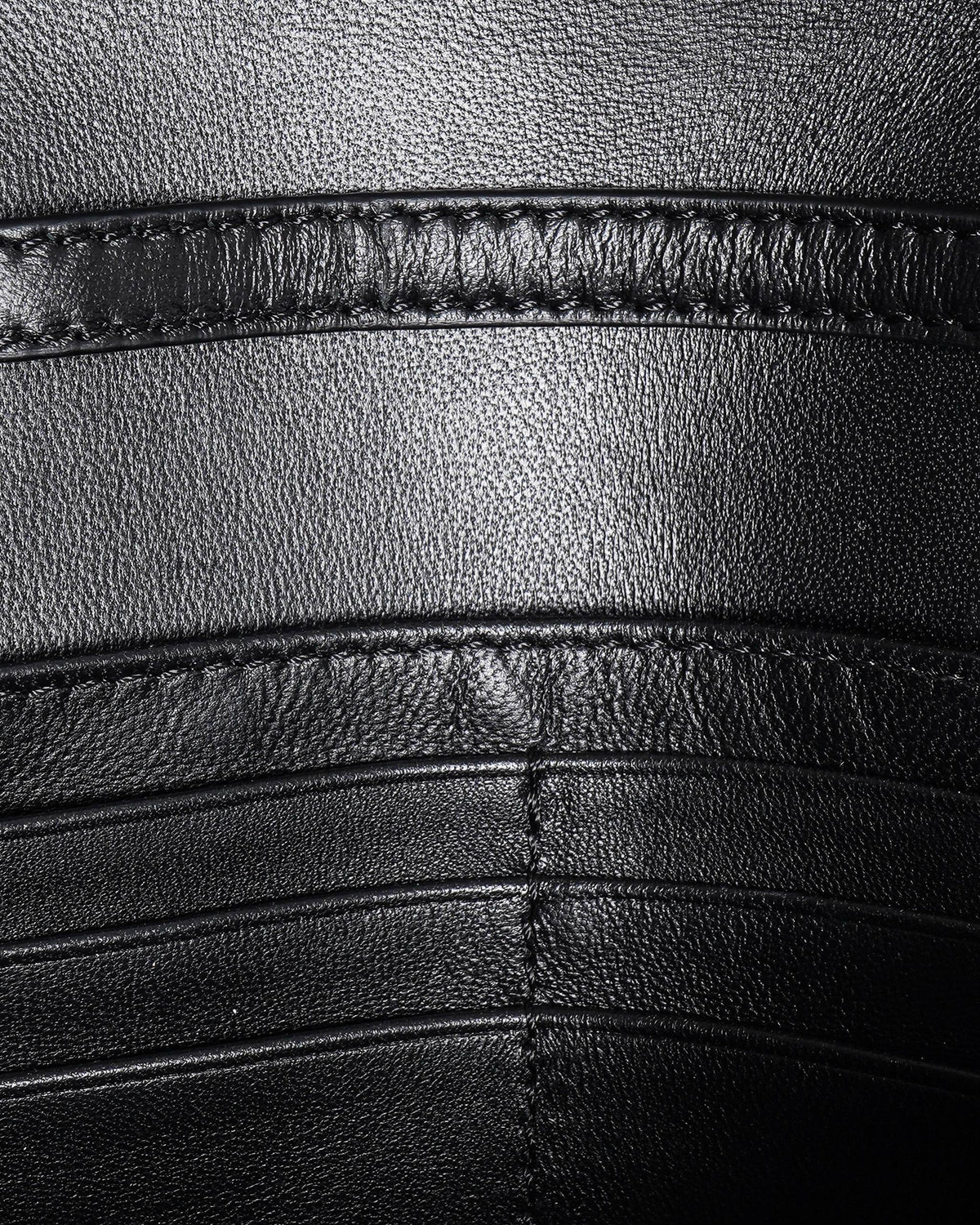 Fendi FF Embossed Baguette Leather Wallet on Chain