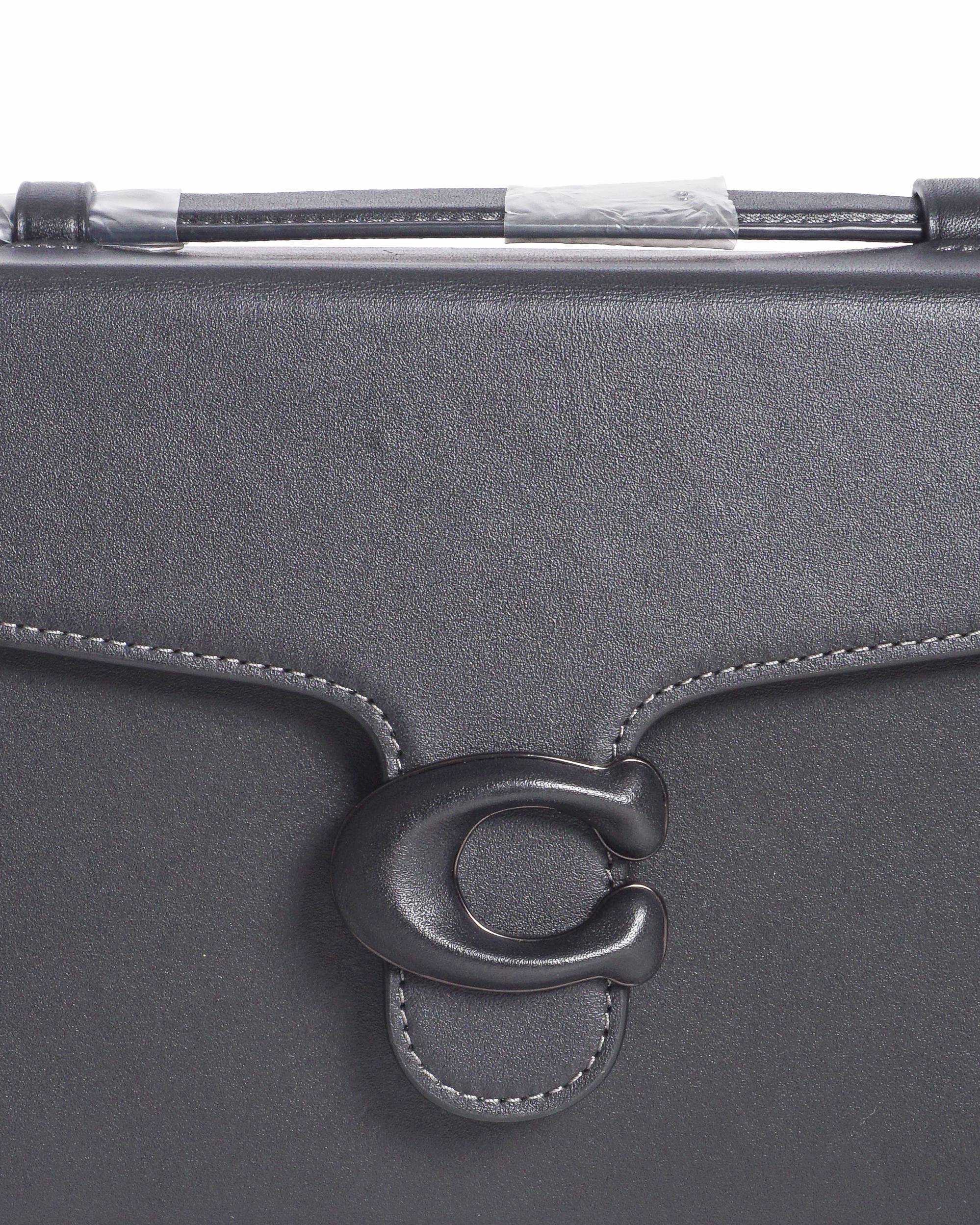 Coach Black Leather Tabby Shoulder Bag