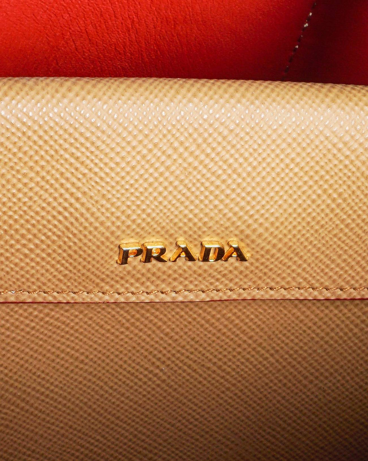 Prada Double Cuir Saffiano Leather Satchel Tote