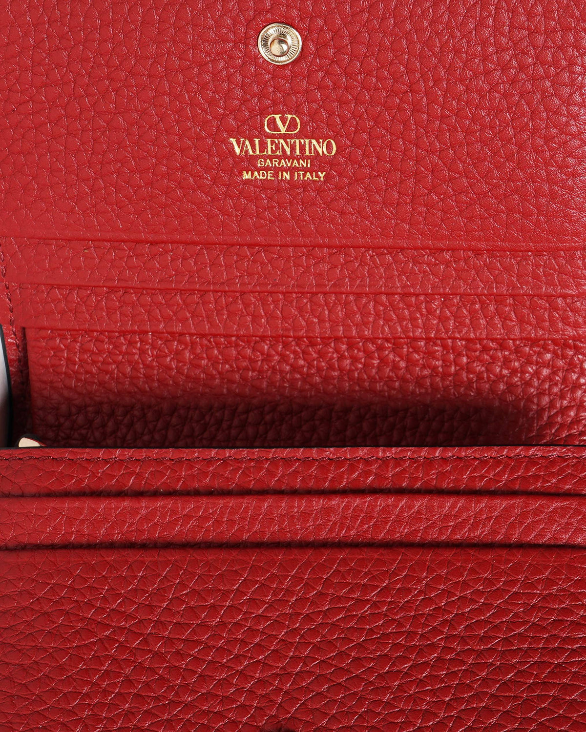 New Valentino Garavani Red Studded Wallet