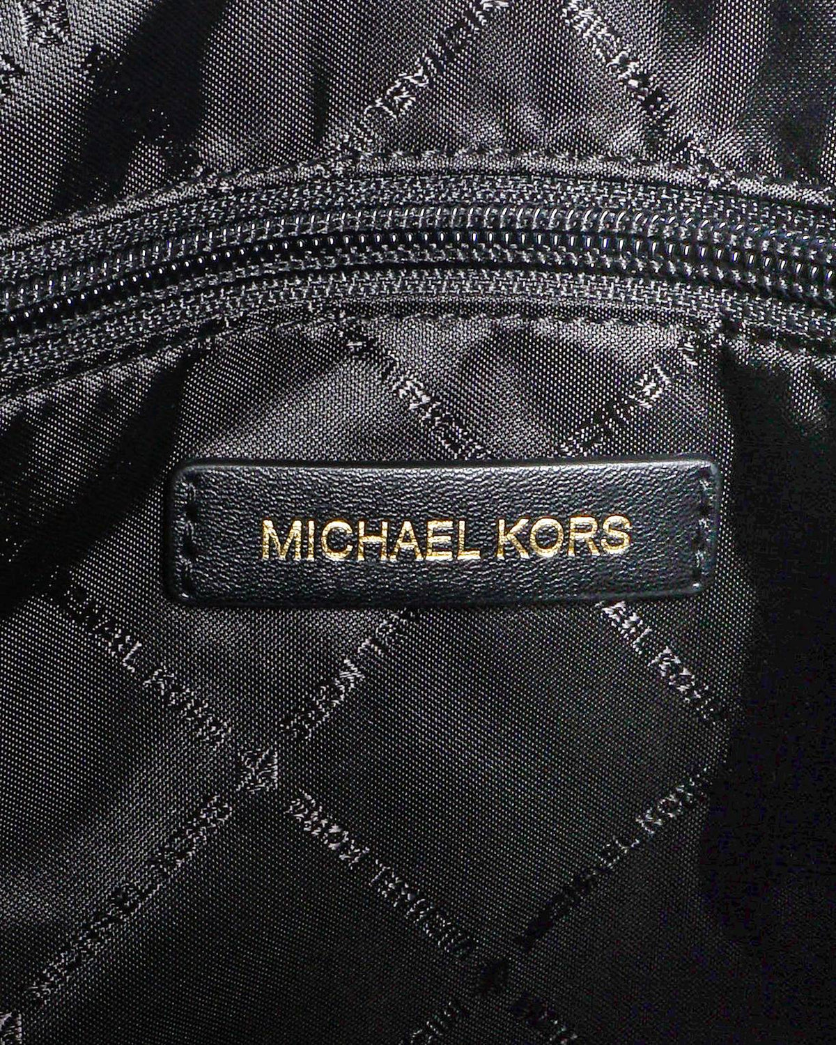 Michael Kors Black Trisha Pebbled Leather Shoulder Bag
