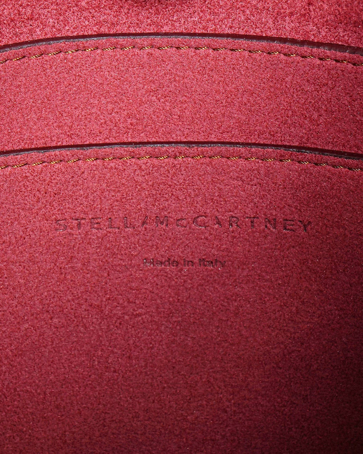 Stella McCartney Logo Embossed Grainy Medium Crossbody Bag