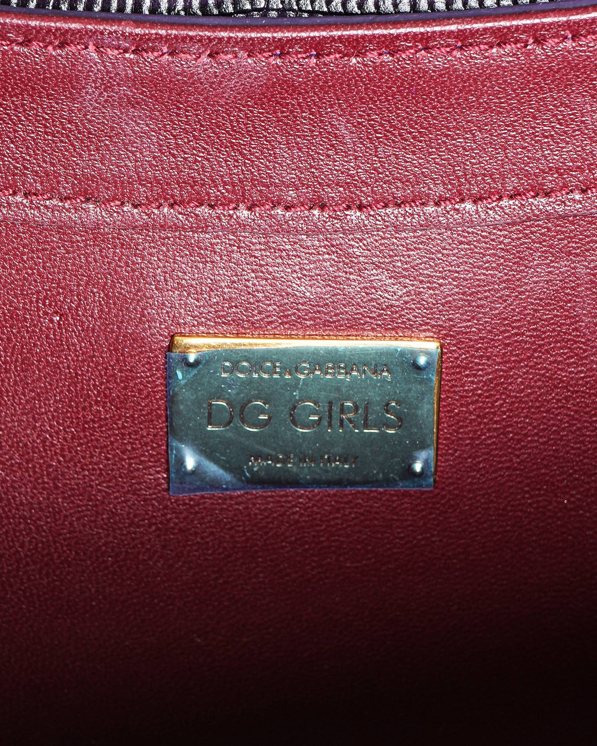 Dolce & Gabbana Velvet Chain-Link Shoulder Bag