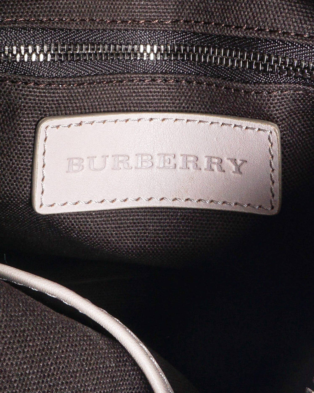 Burberry Smoked Check Chester Bowling Bag