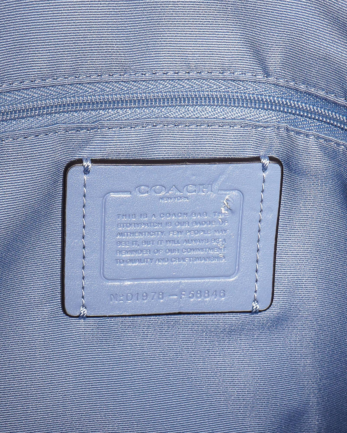 Coach City Tote In Slate Blue