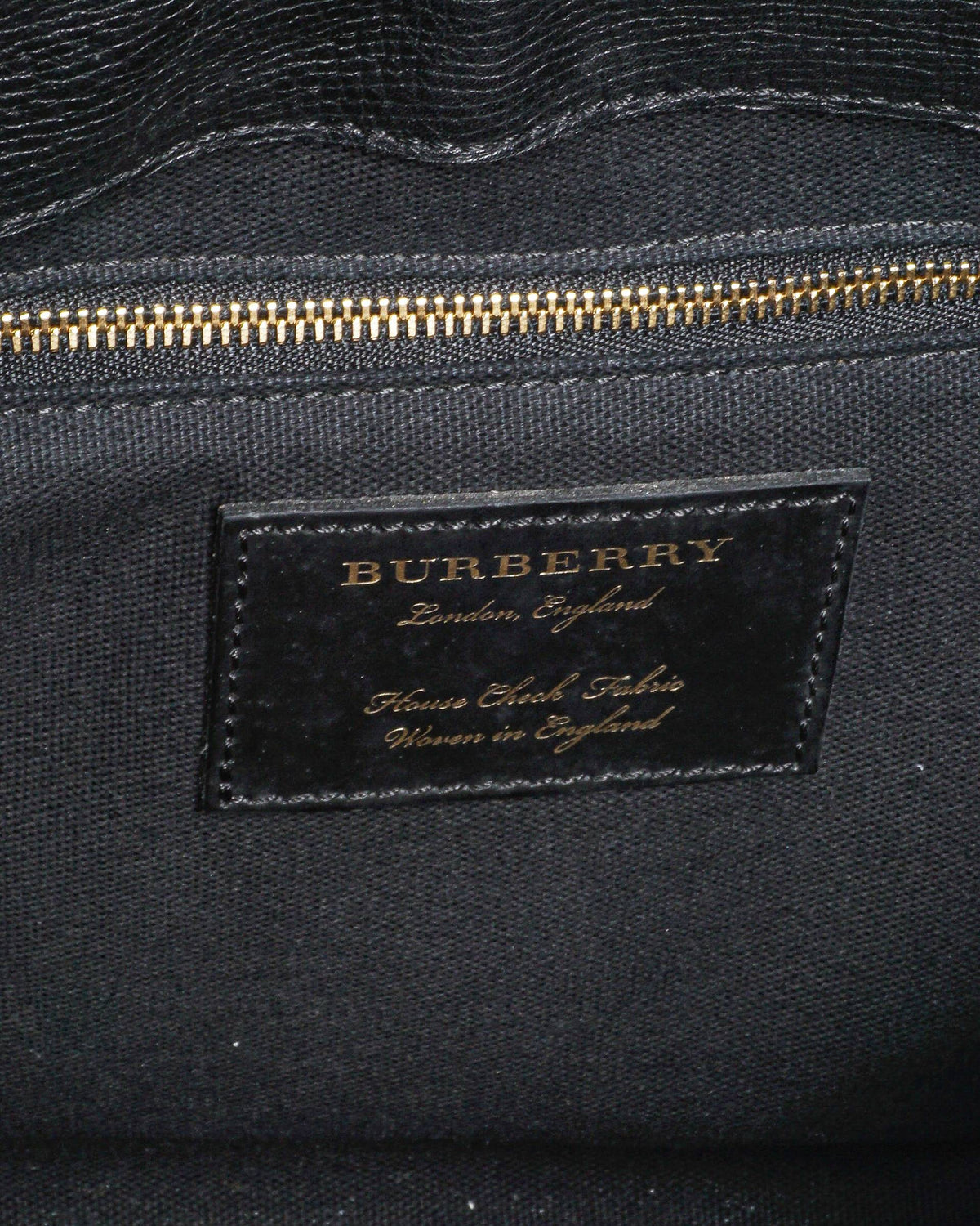 Burberry Camberley Black Leather Top Handle Bag