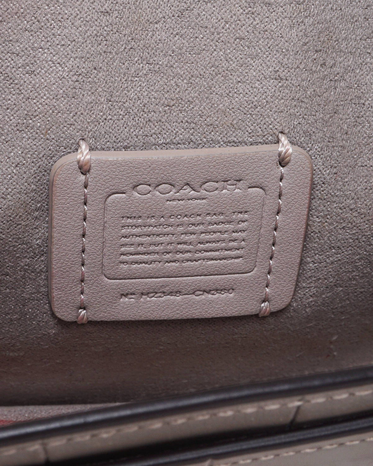 Coach Morgan Grey Croc-Embossed Leather Crossbody Bag