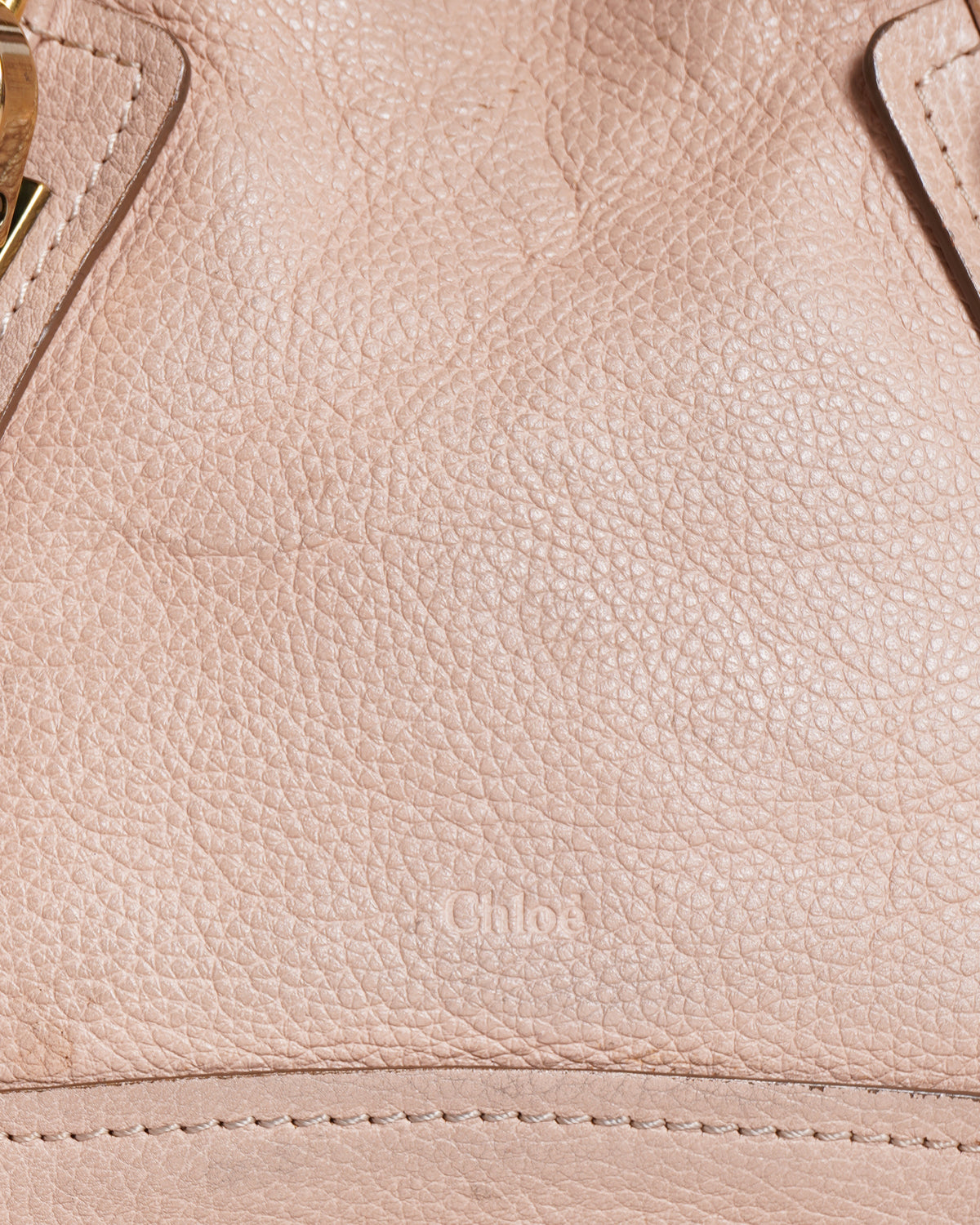 Chloé paraty small leather bag in pink