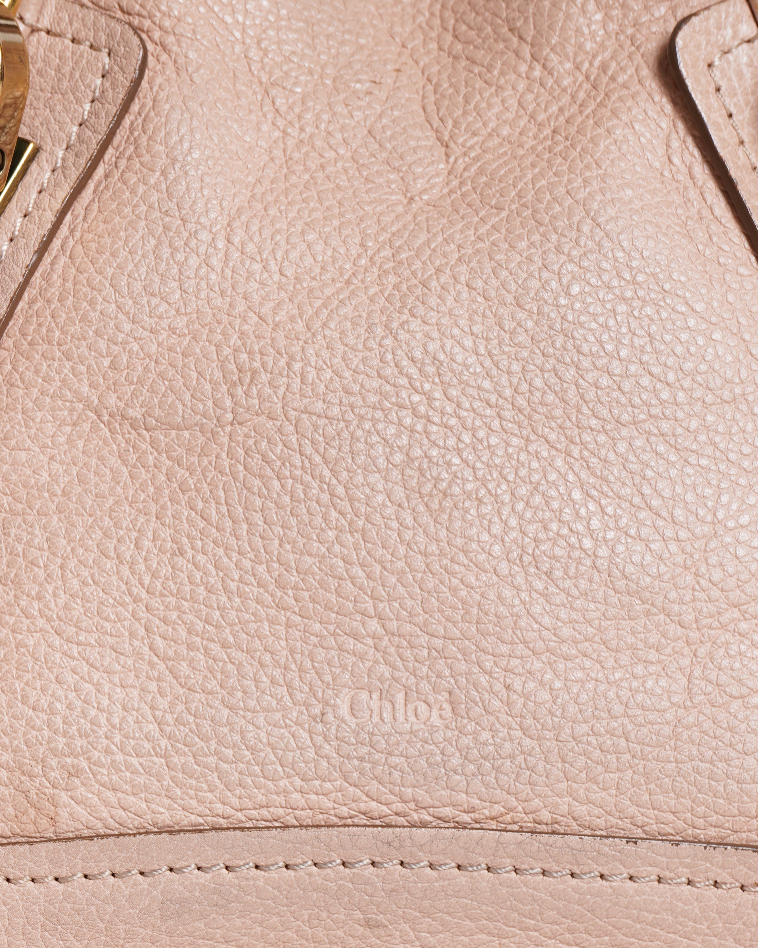Chloé paraty small leather bag in pink