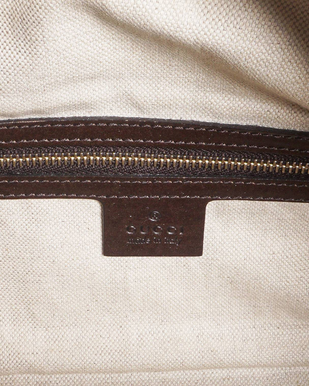 Gucci Vintage GG Canvas Small Boston Bag with Web Stripe