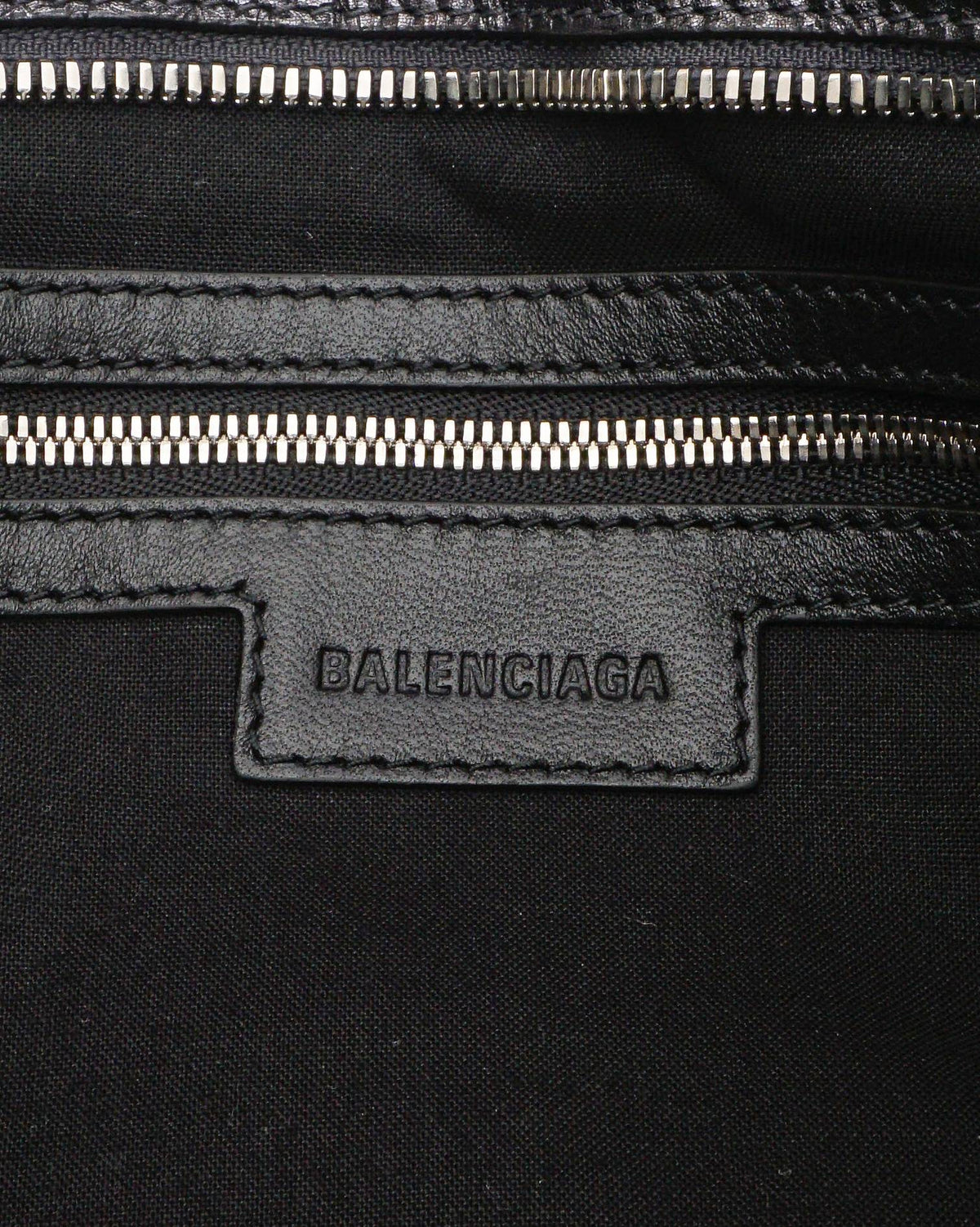 Balenciaga Metallic Grey Arena Lambskin Small Le City Shoulder Bag