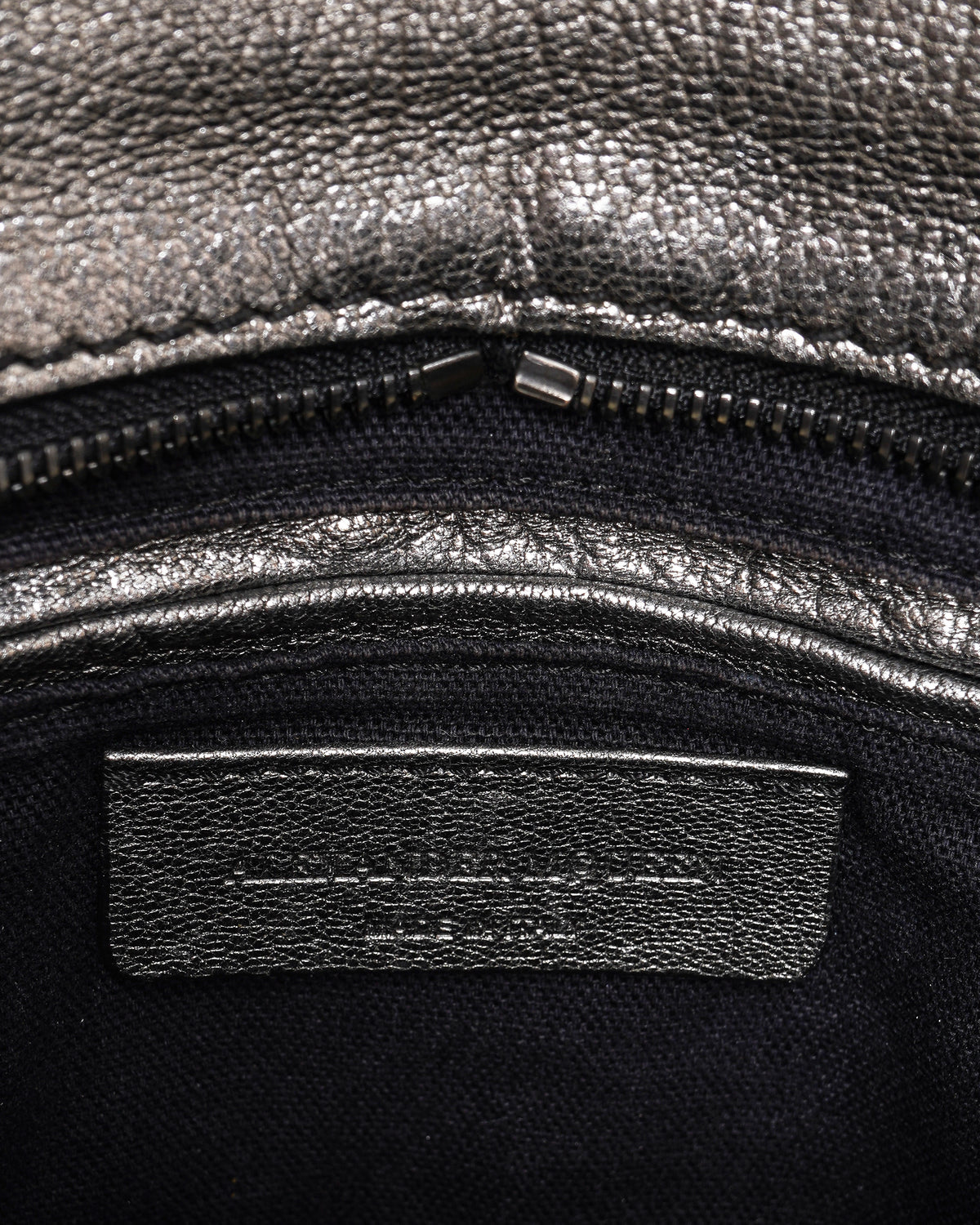 Alexander McQueen Metallic Leather Crossbody Bag