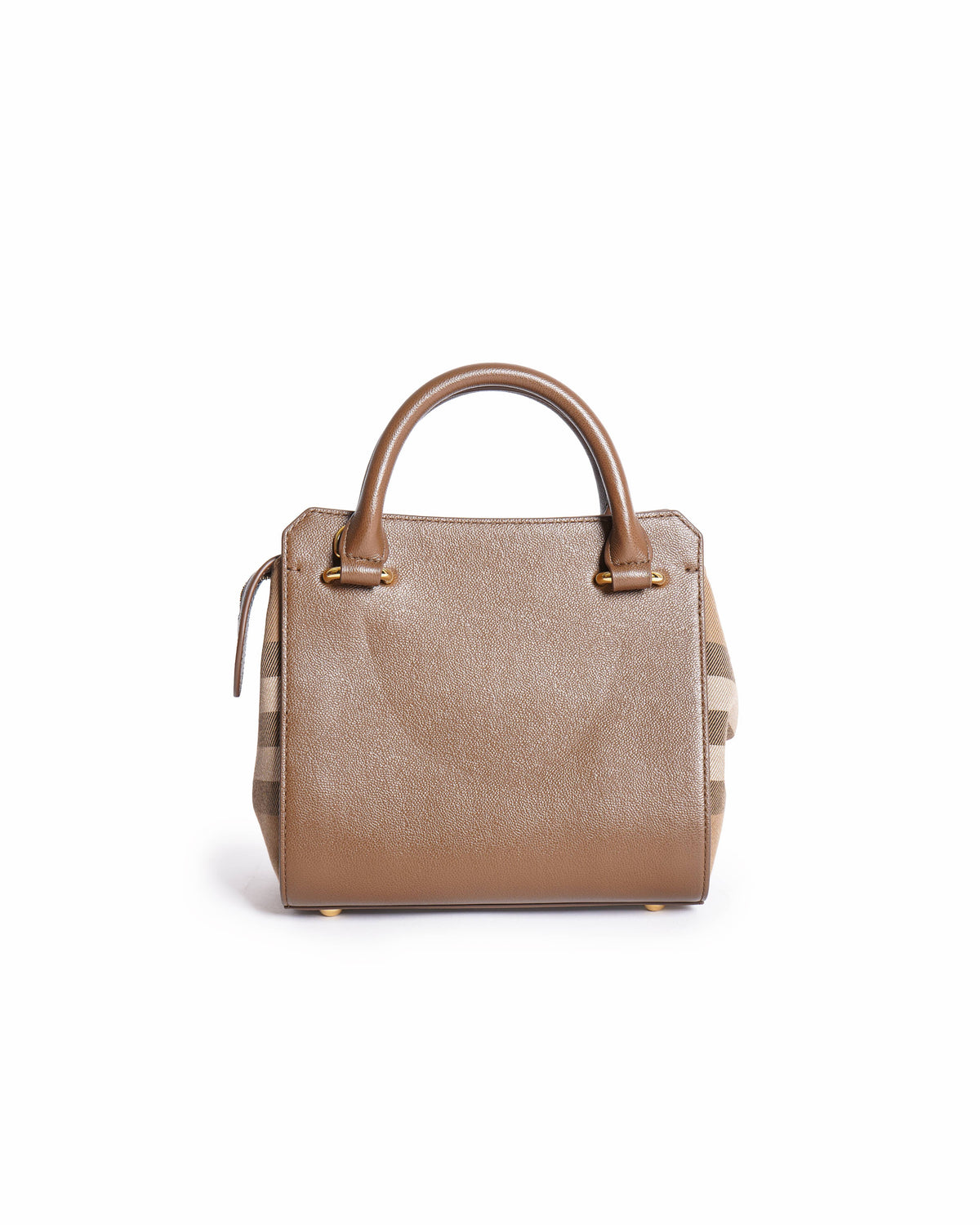 Burberry Banwell Check Canvas & Leather Satchel