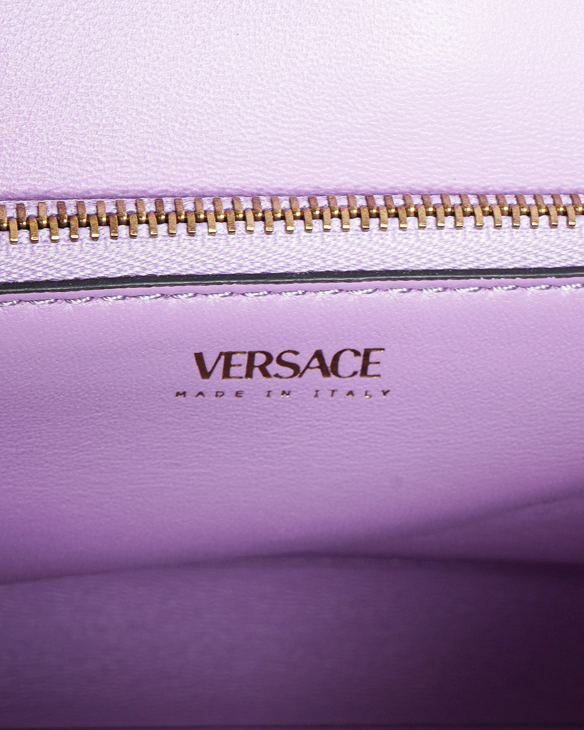 VERSACE Exclusive Calfskin Medium La Medusa Top Handle Handbag in Lapis