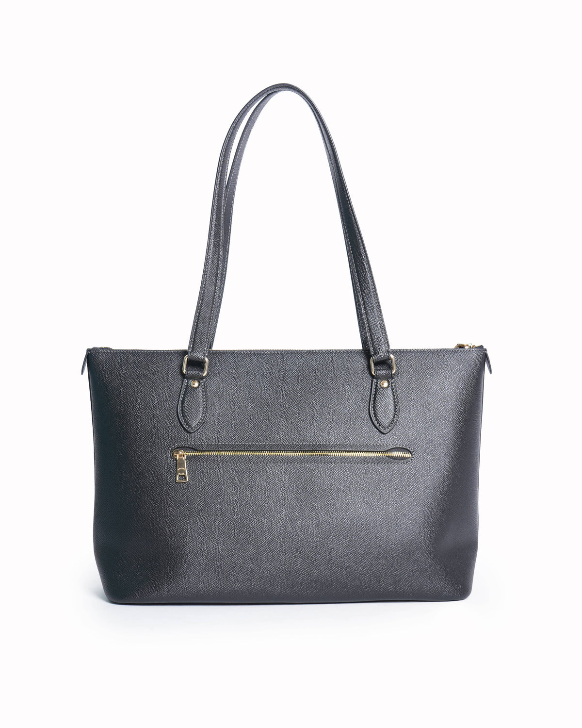 New Coach Gallery Leather Tote In Black