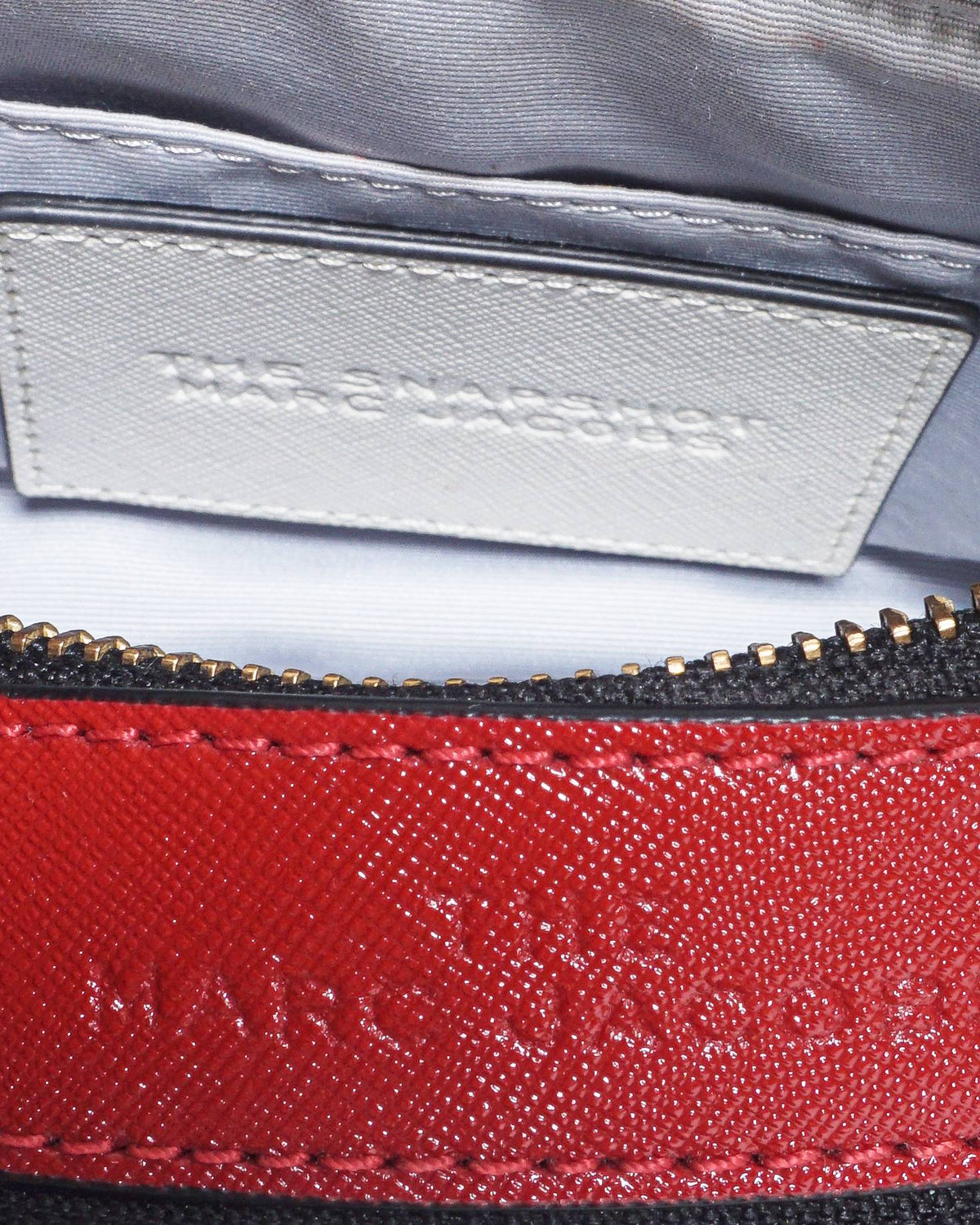 Marc Jacobs Red Saffiano Leather The Americana Snapshot Bag