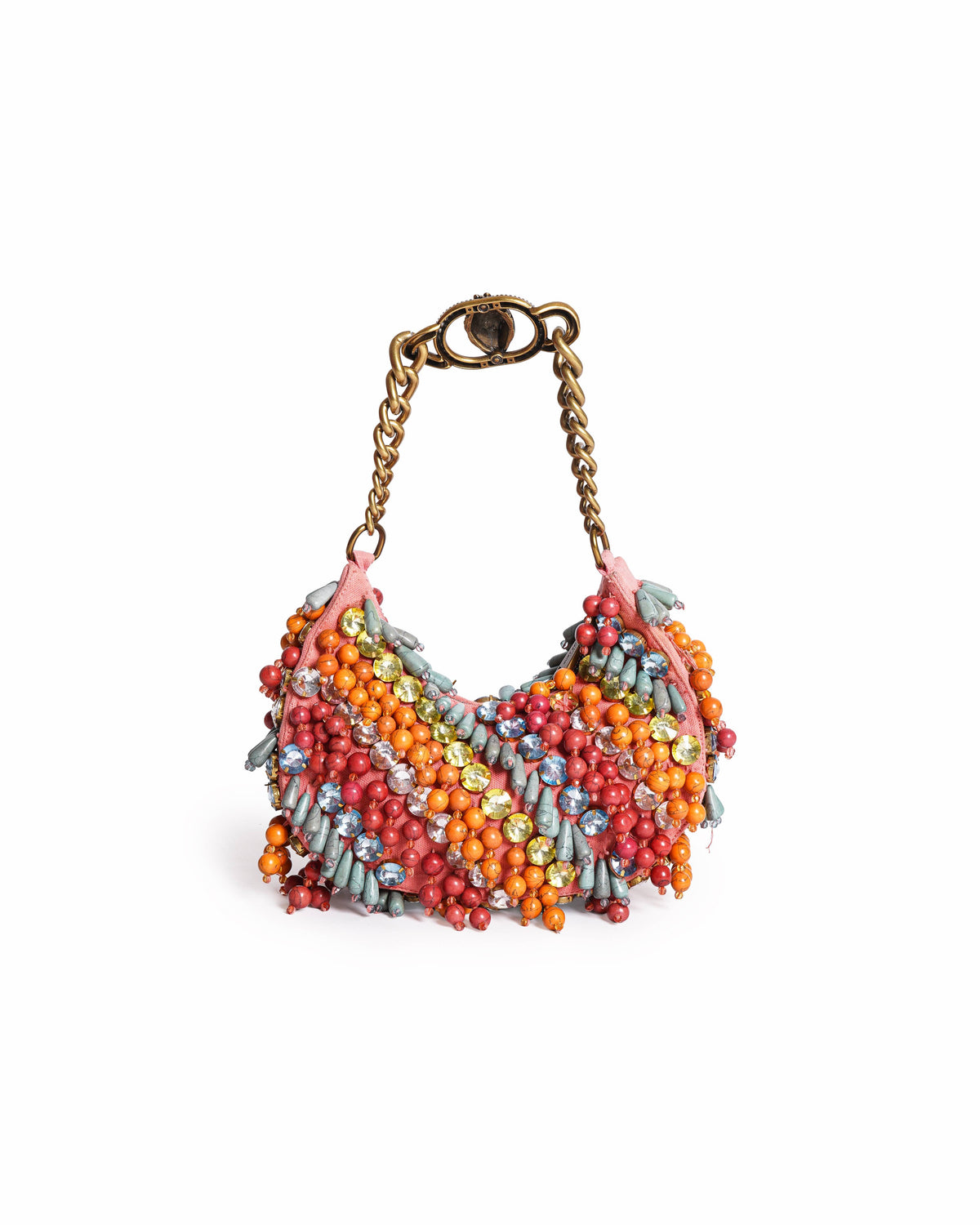 Kurt Geiger Small Chelsea Embellished Hobo Bag