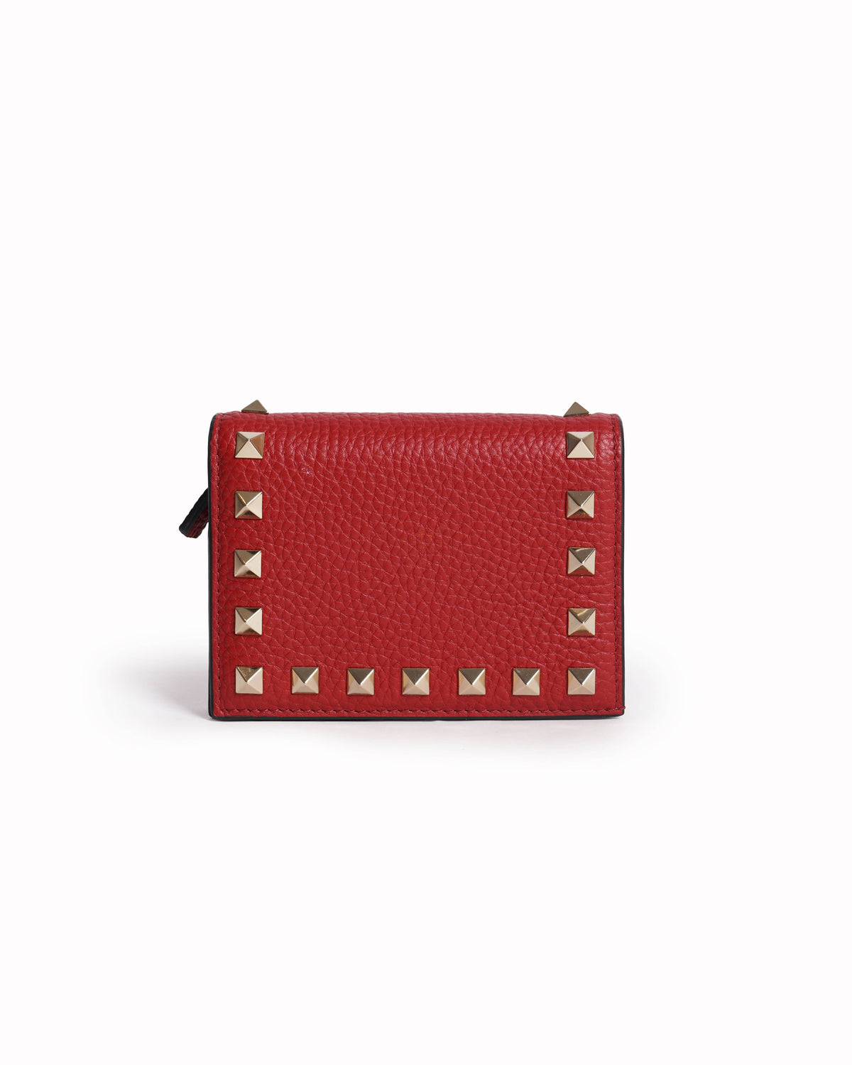 New Valentino Garavani Red Studded Wallet