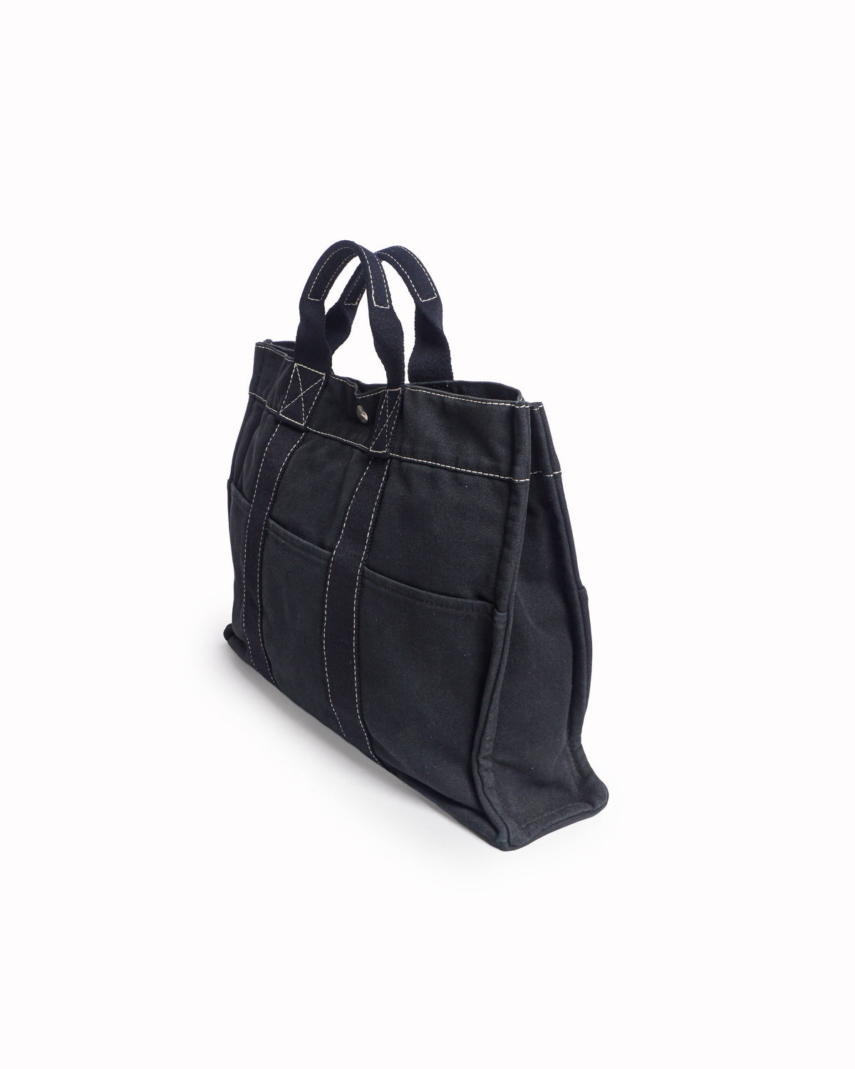 Hermès Black Canvas Fourre Tout Tote Bag