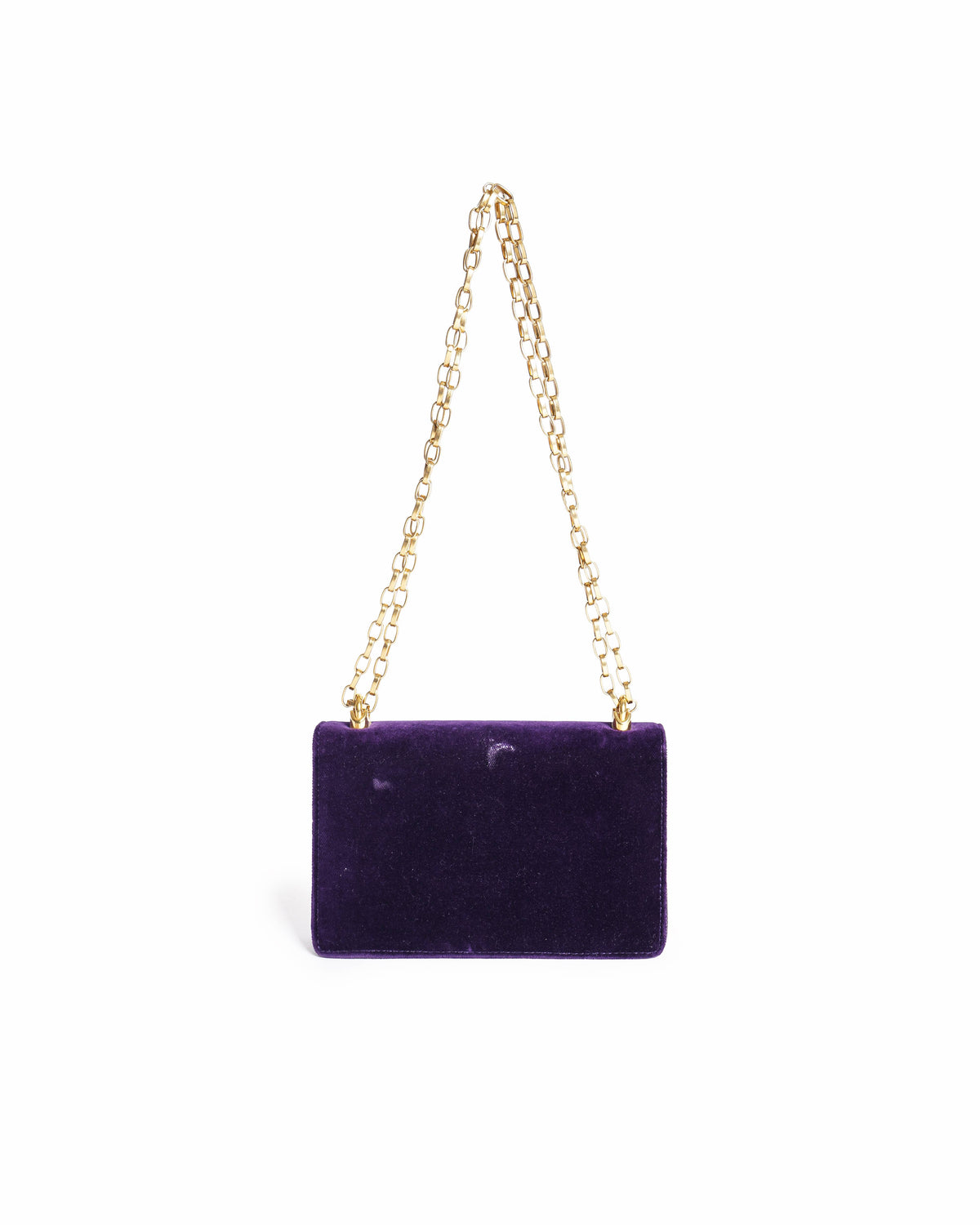 Dolce & Gabbana Velvet Chain-Link Shoulder Bag