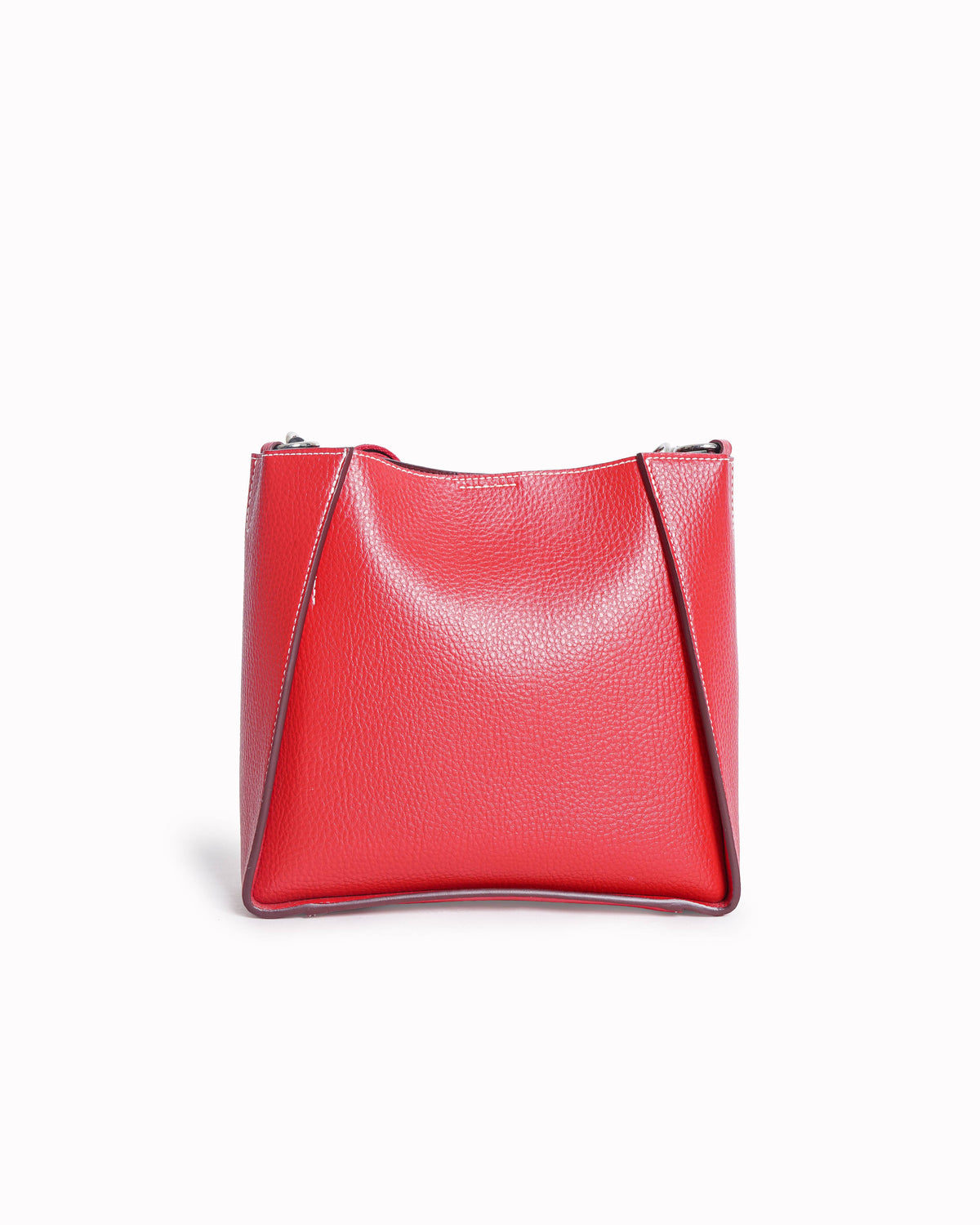 Stella McCartney Logo Embossed Grainy Medium Crossbody Bag