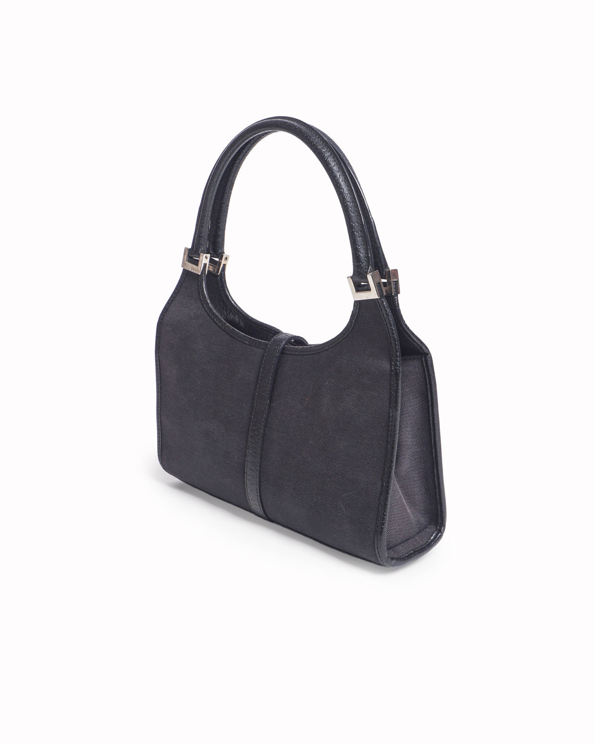 Gucci Vintage Dark Brown Canvas Jackie Small Handbag