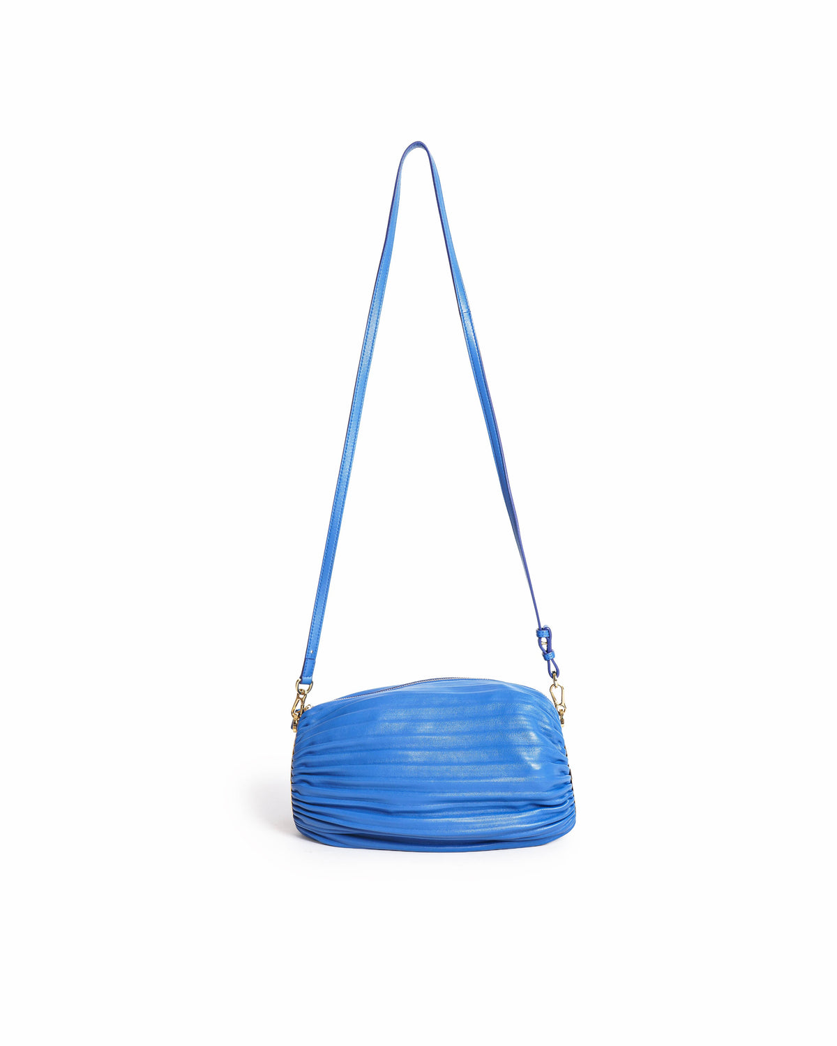 Loewe Electric Blue Pleated Bracelet Shoulder Bag