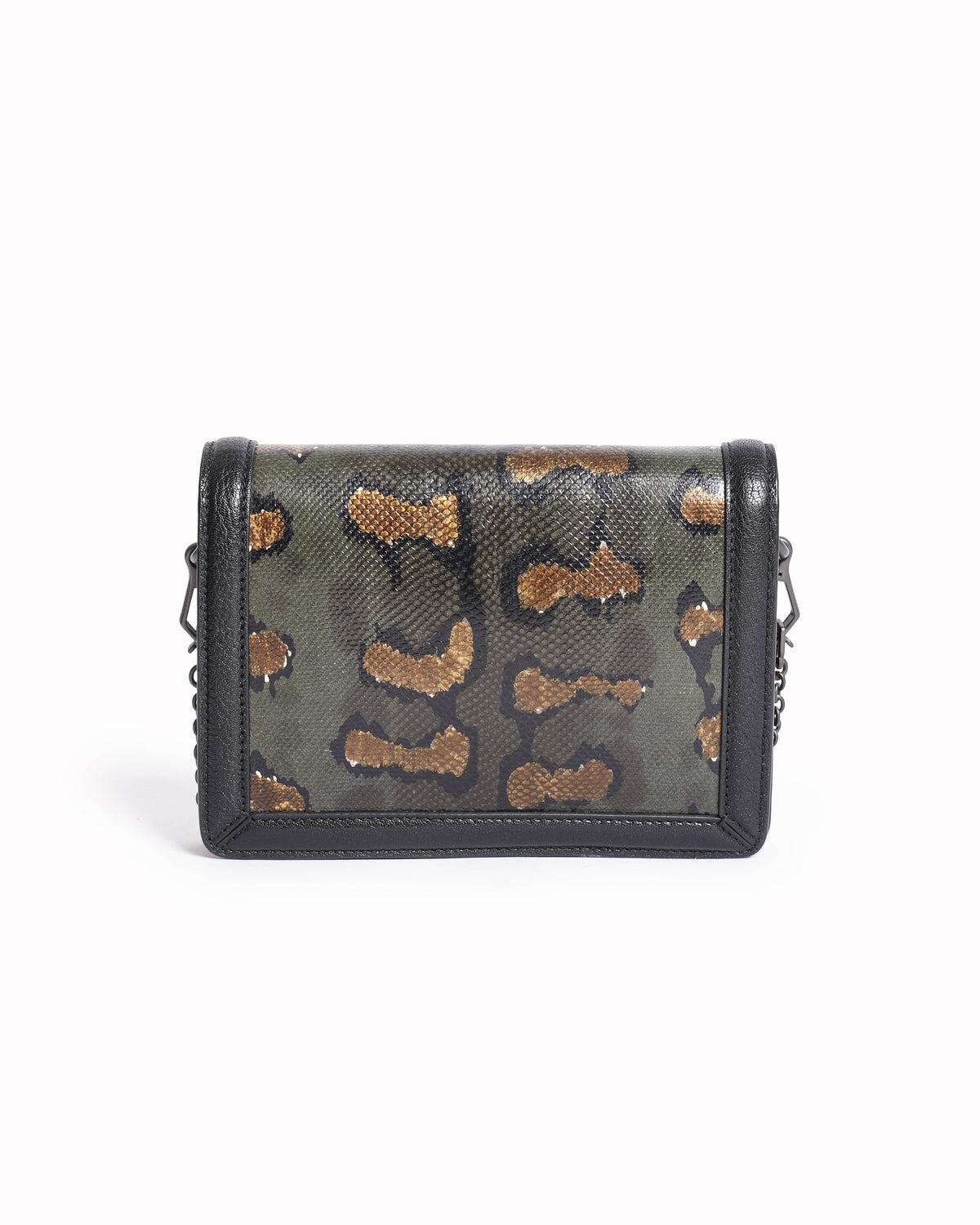 Bottega Veneta Embellished Snakeskin Leather Crossbody Bag