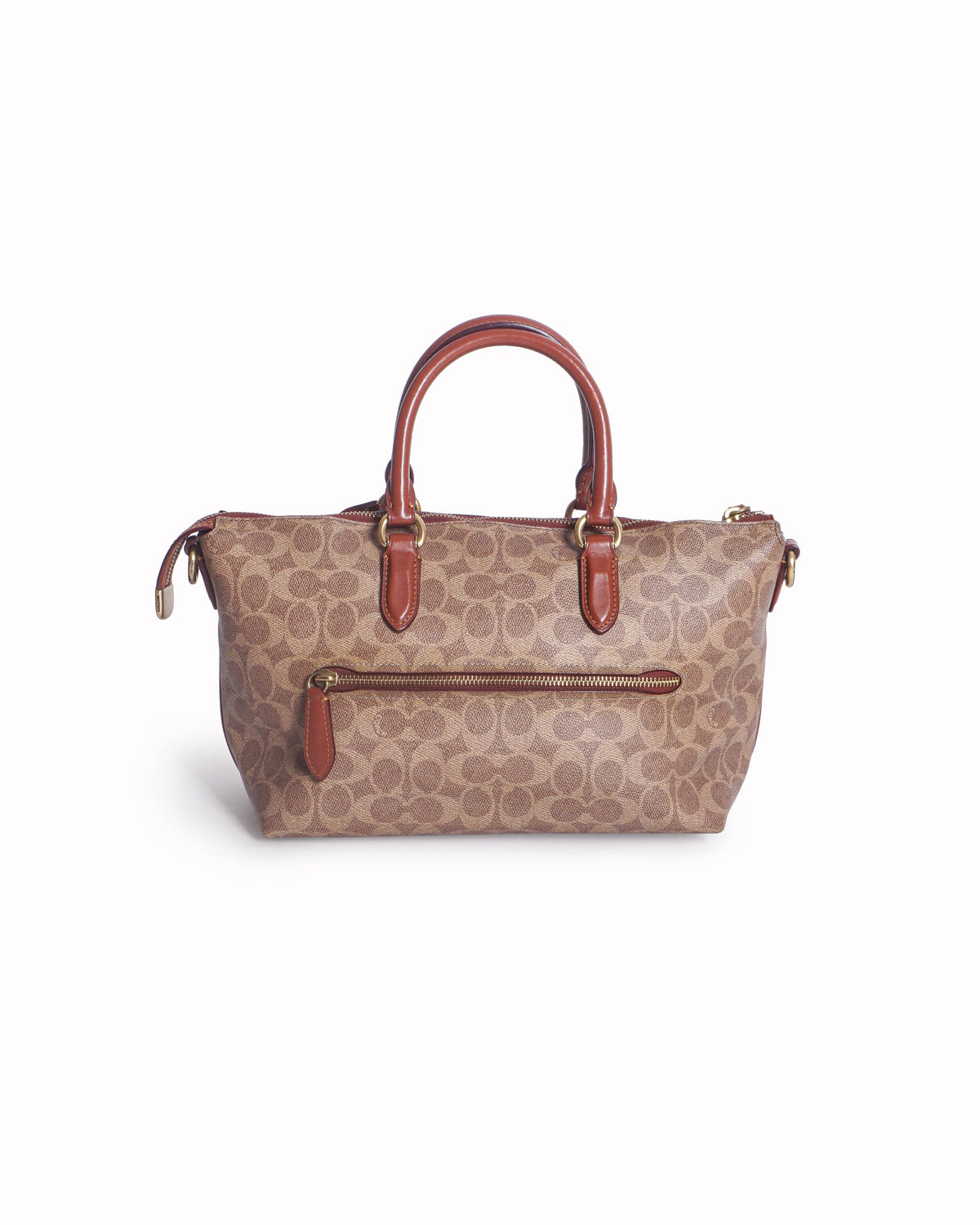 Coach Cara Signature Medium Satchel Bag