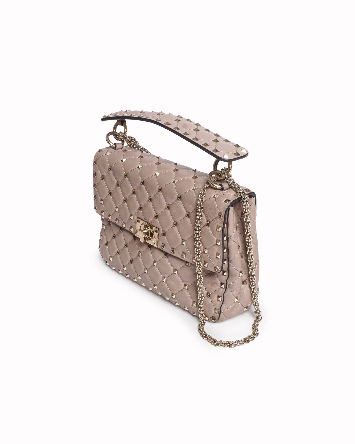 Valentino Garavani Rockstud Spike Quilted Leather Shoulder Bag