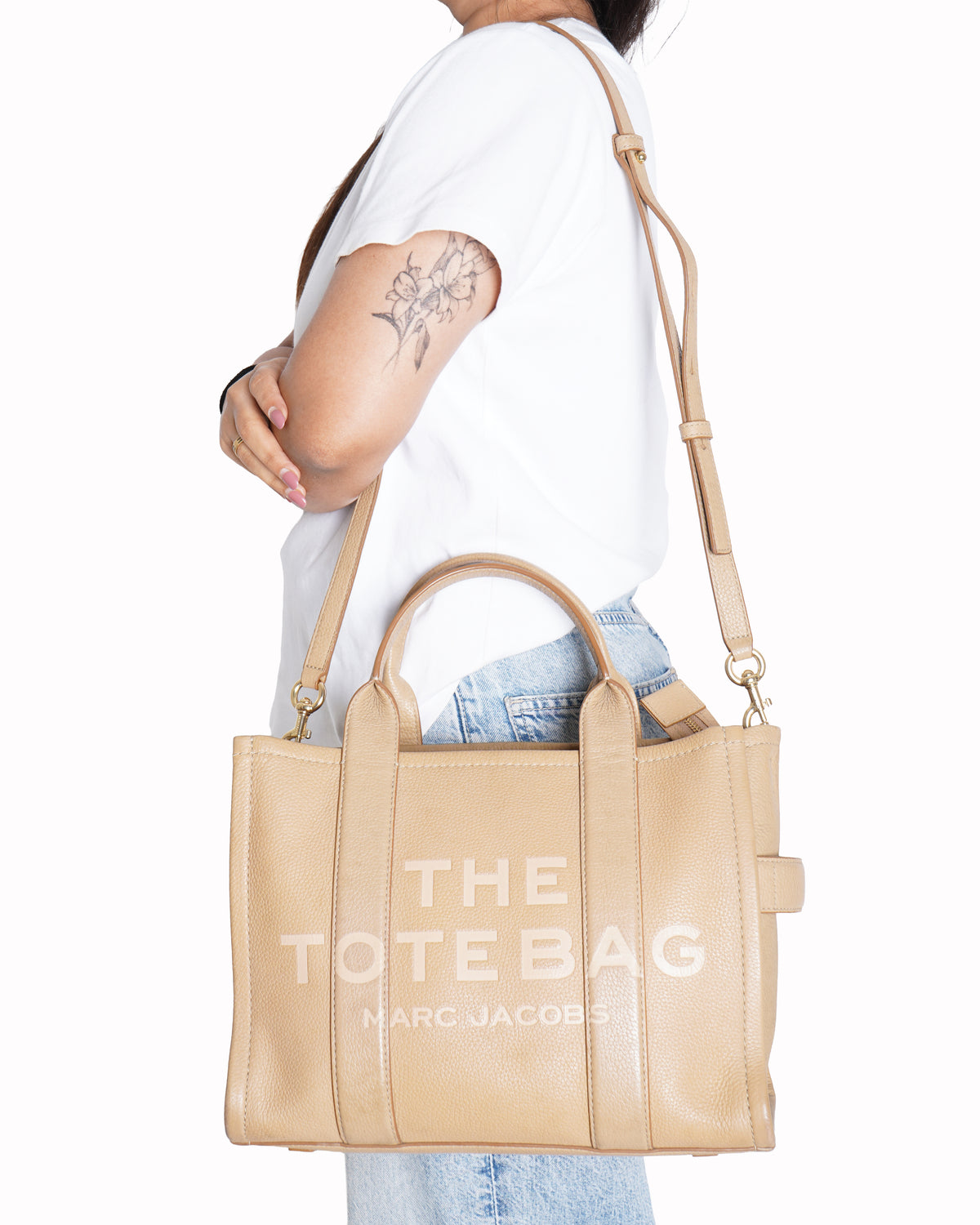 Marc jacobs leather small tote bag