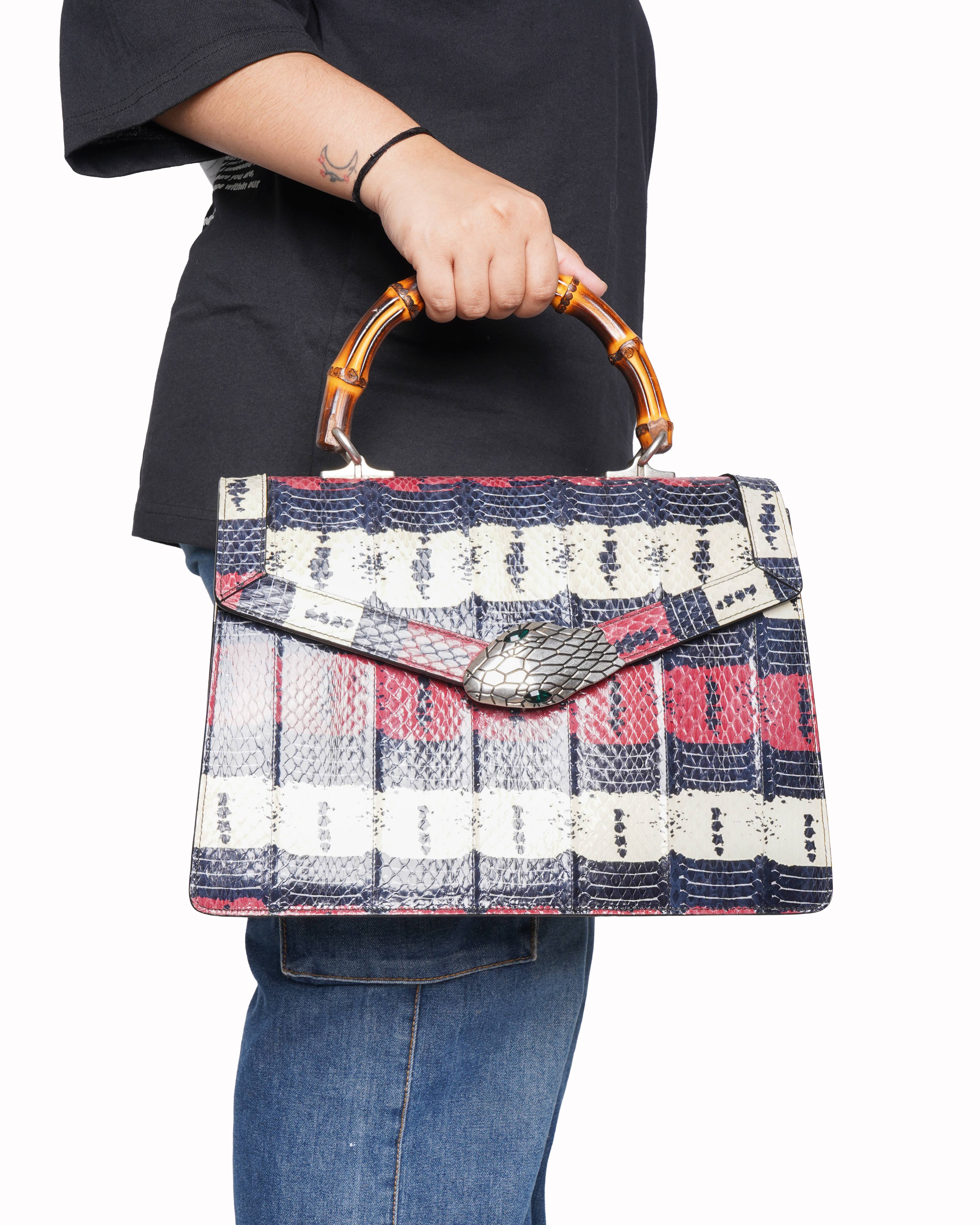 Gucci Lilith Bamboo top handle bag