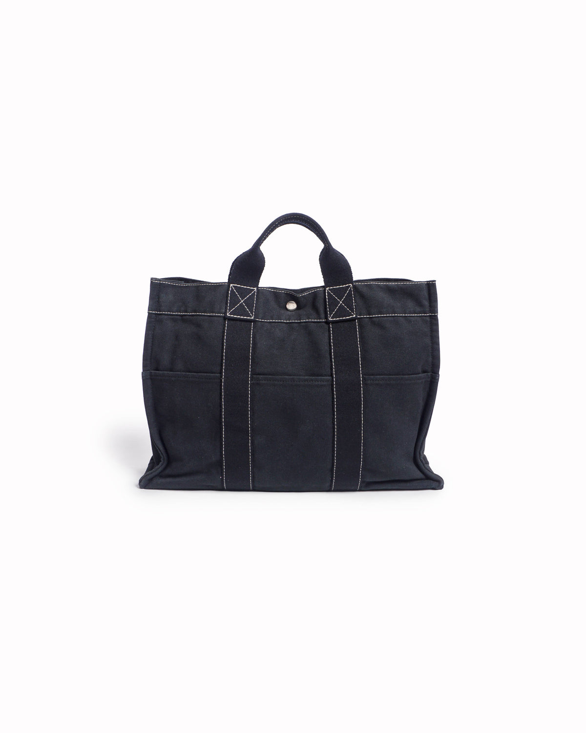 Hermès Black Canvas Fourre Tout Tote Bag