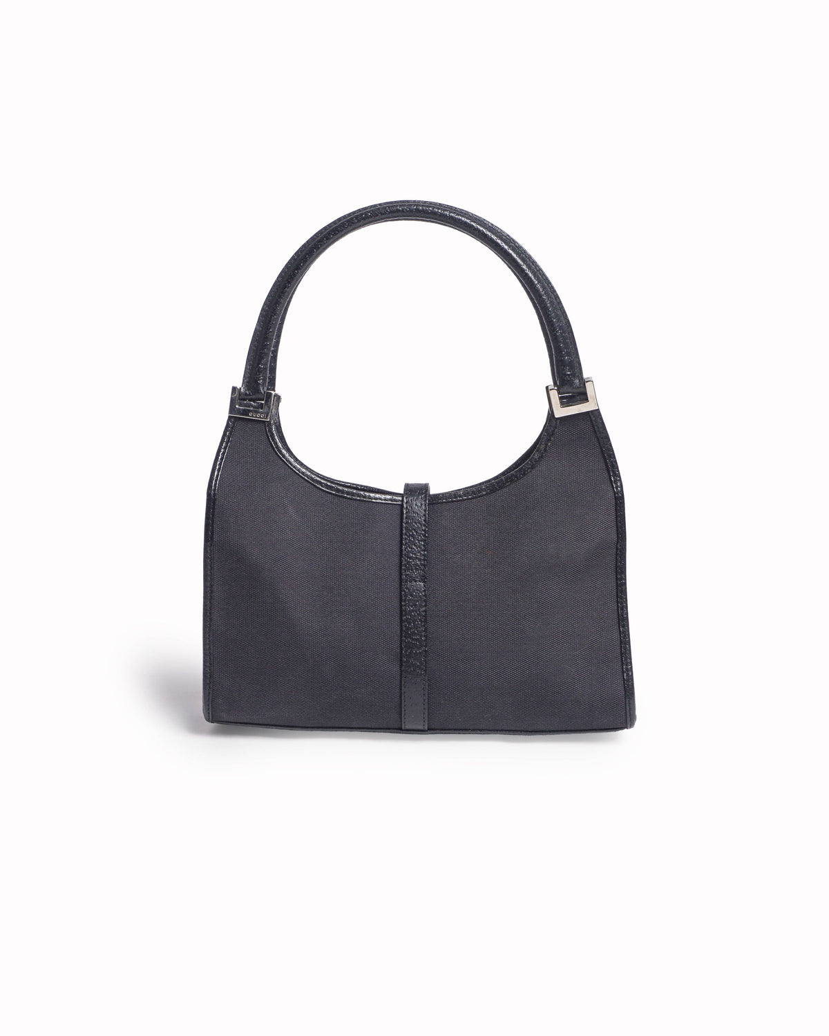 Gucci Vintage Dark Brown Canvas Jackie Small Handbag
