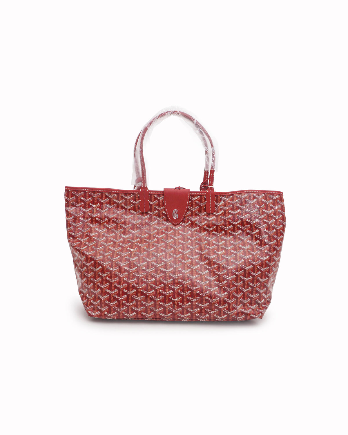 Goyard Saint Louis PM Rouge Red Canvas Tote Bag