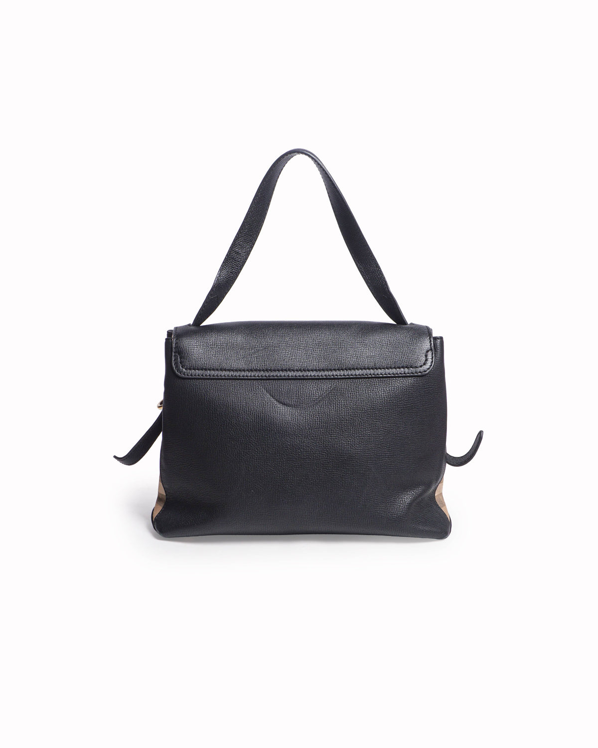 Burberry Camberley Black Leather Top Handle Bag