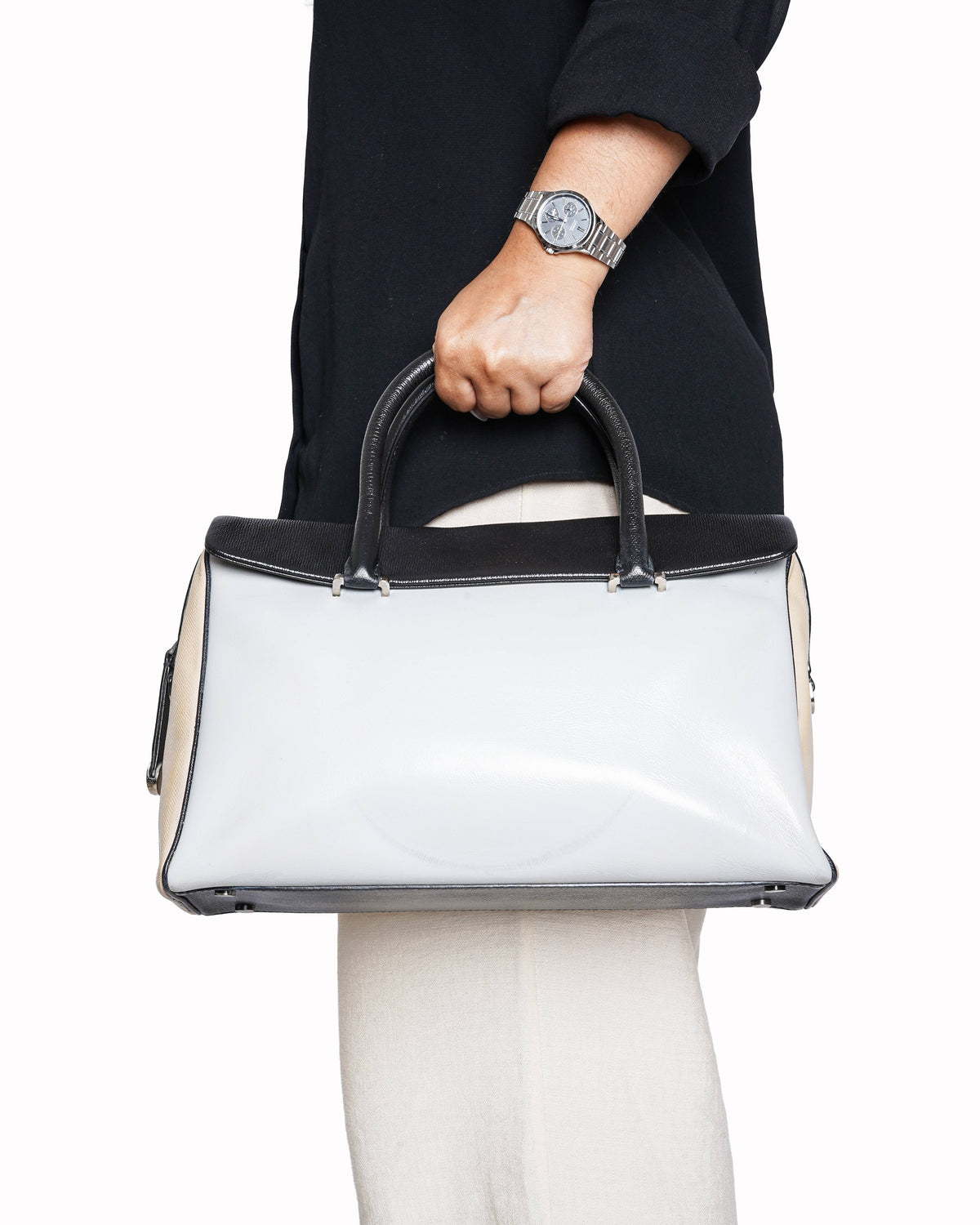 Tiffany & Co. Color Block Peyton Satchel Handbag