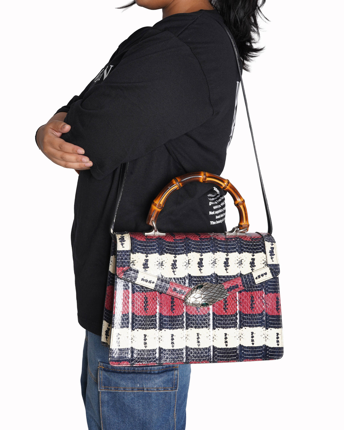 Gucci Lilith Bamboo top handle bag