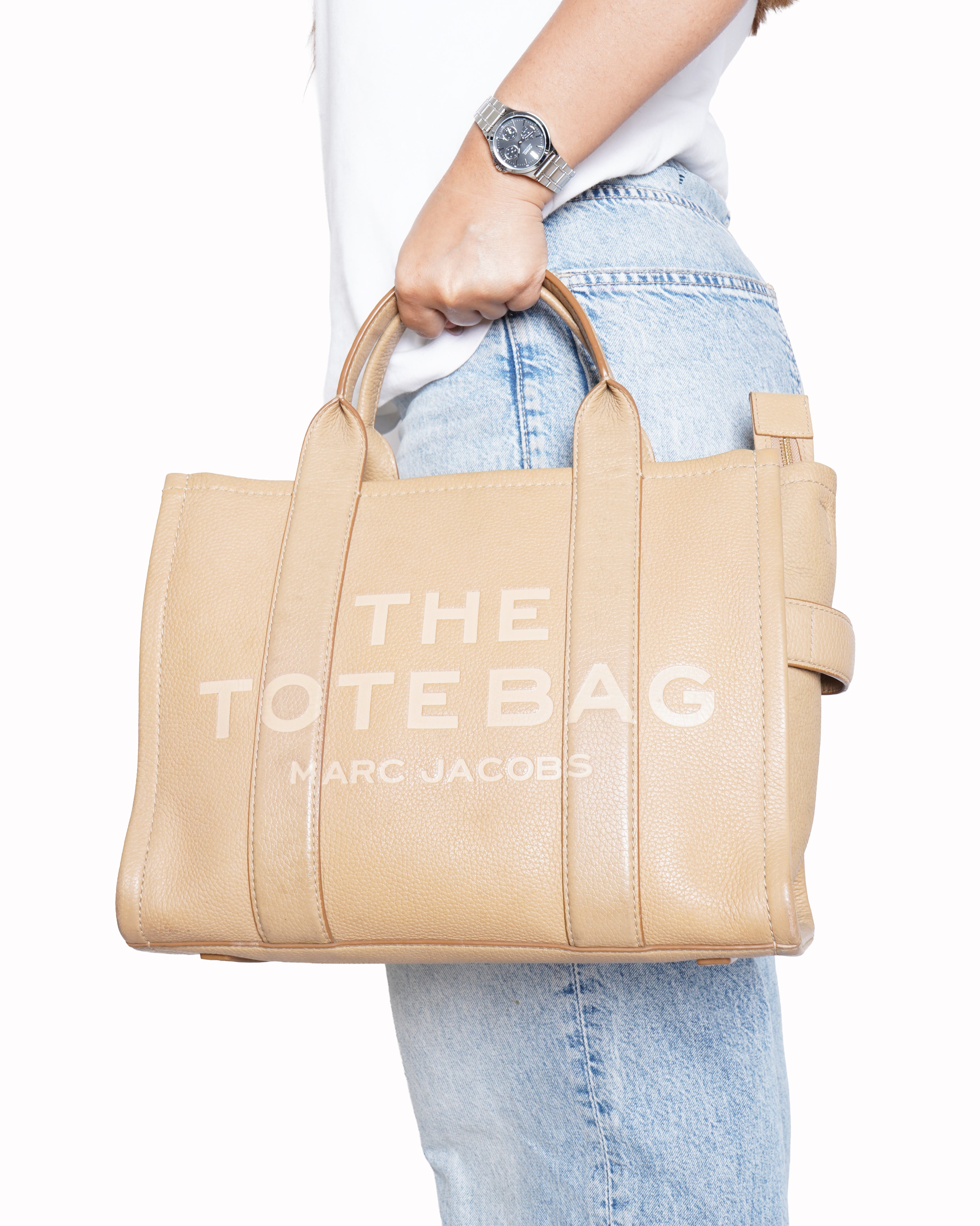 Marc jacobs leather small tote bag